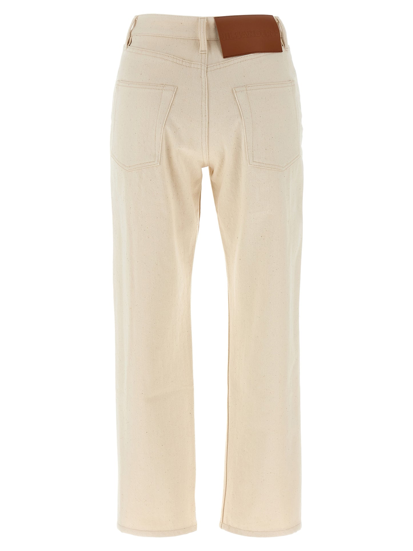 Beige Cotton Jeans Denim