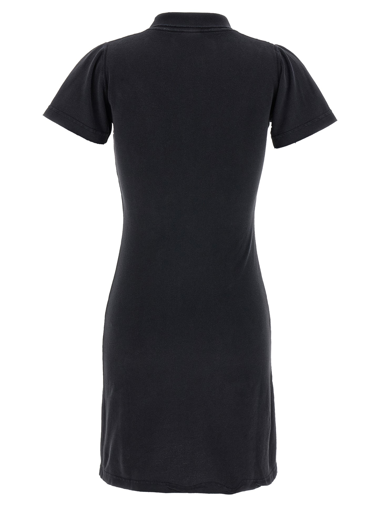 Black Cotton Short Dress
