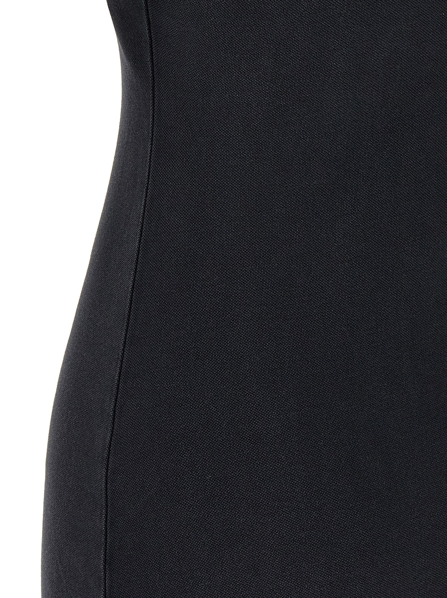 Black Cotton Short Dress