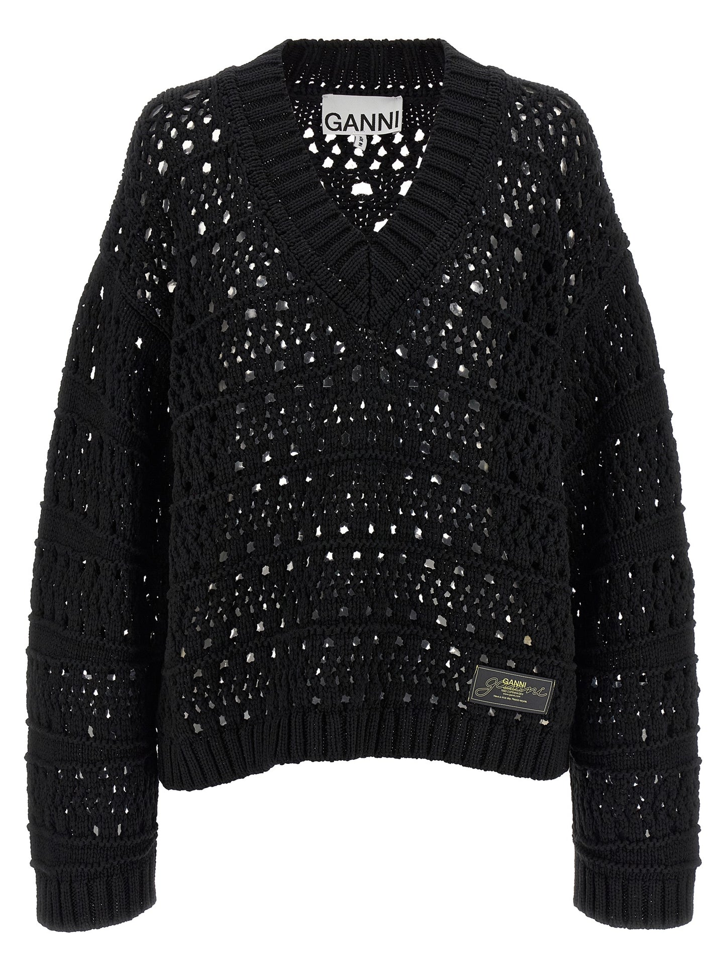 Black Cotton Cardigan
