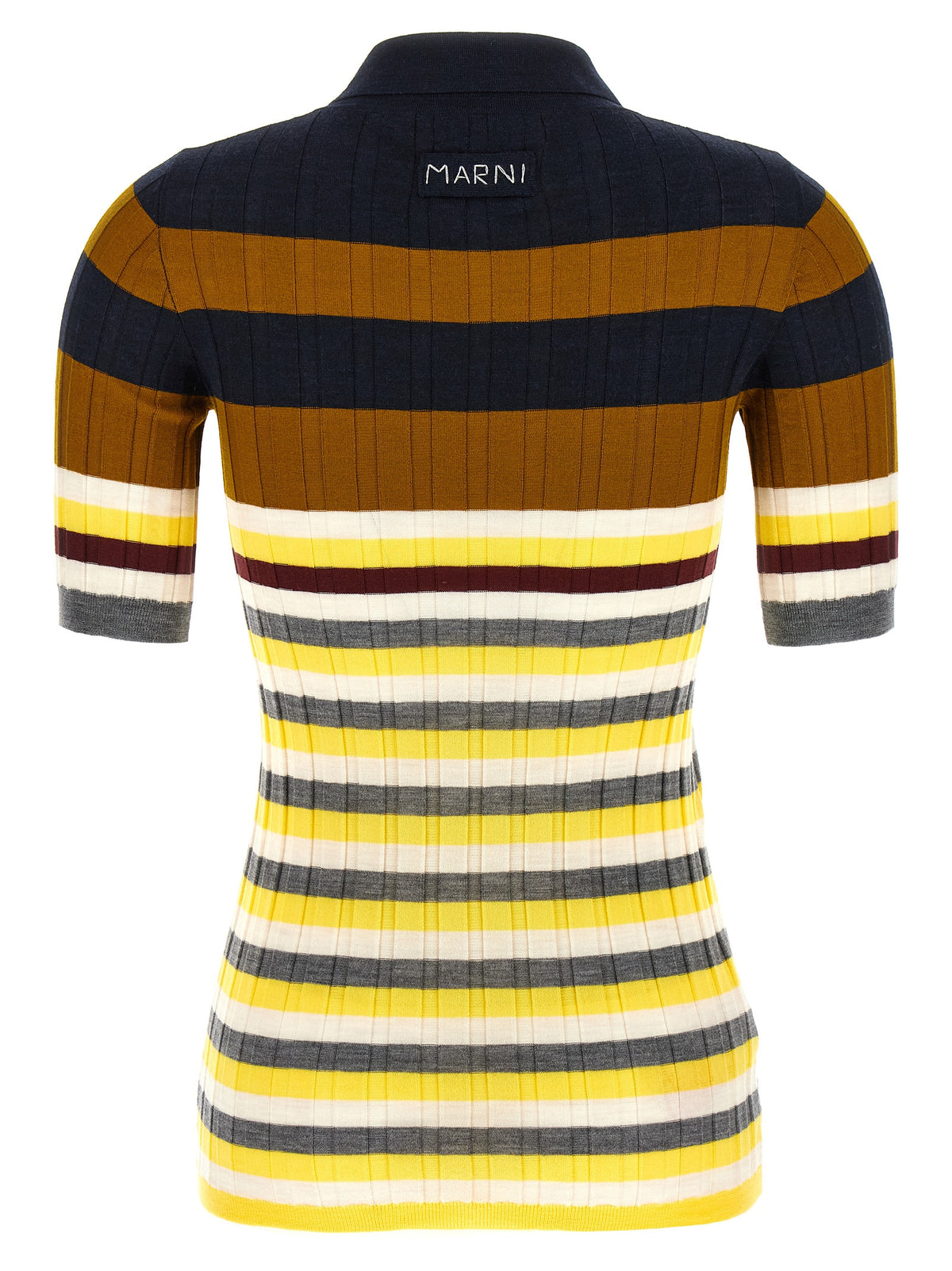 Multicolor Virgin Wool Polo Shirt