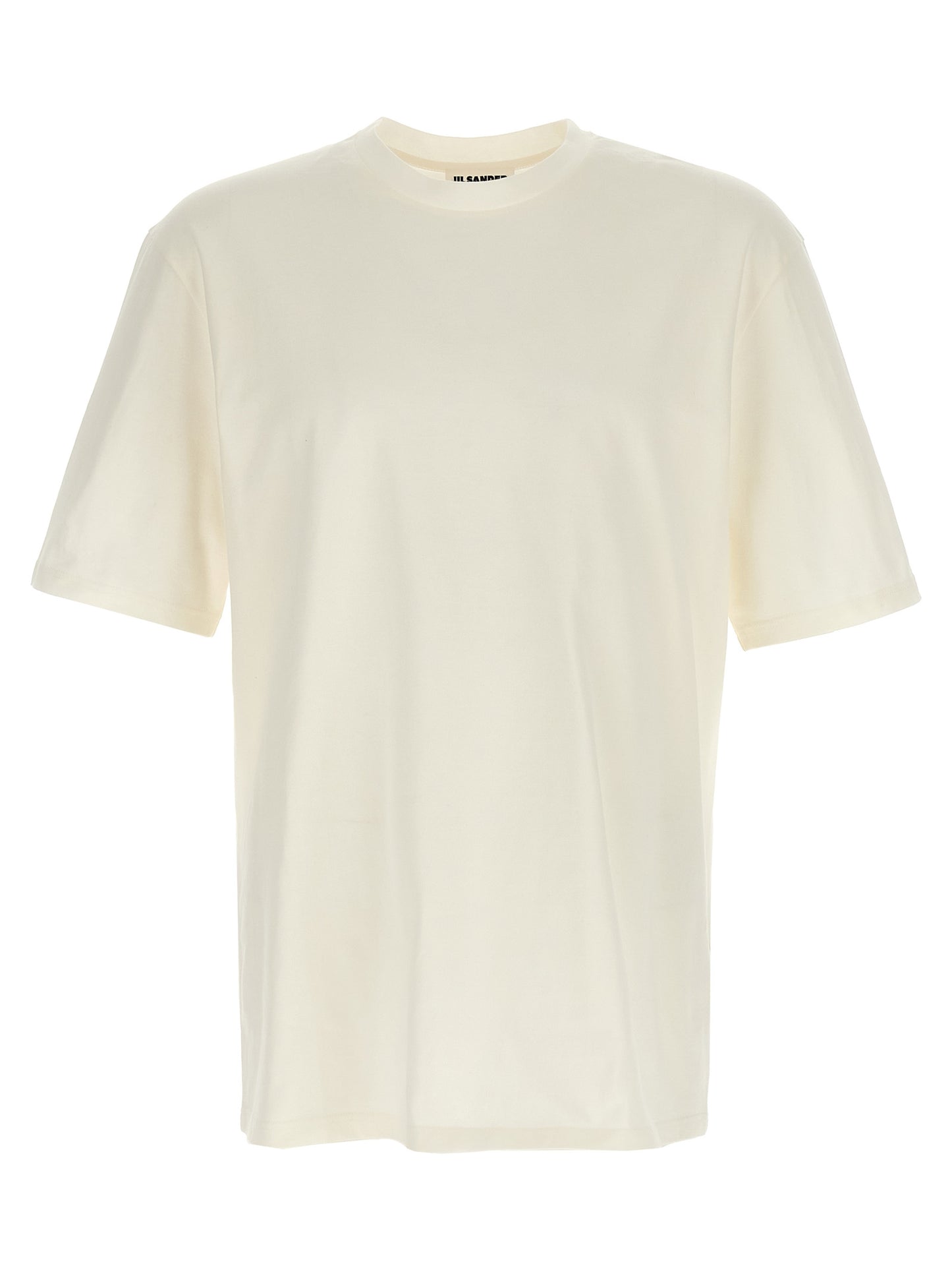 White Cotton Long Sleeve T-Shirt