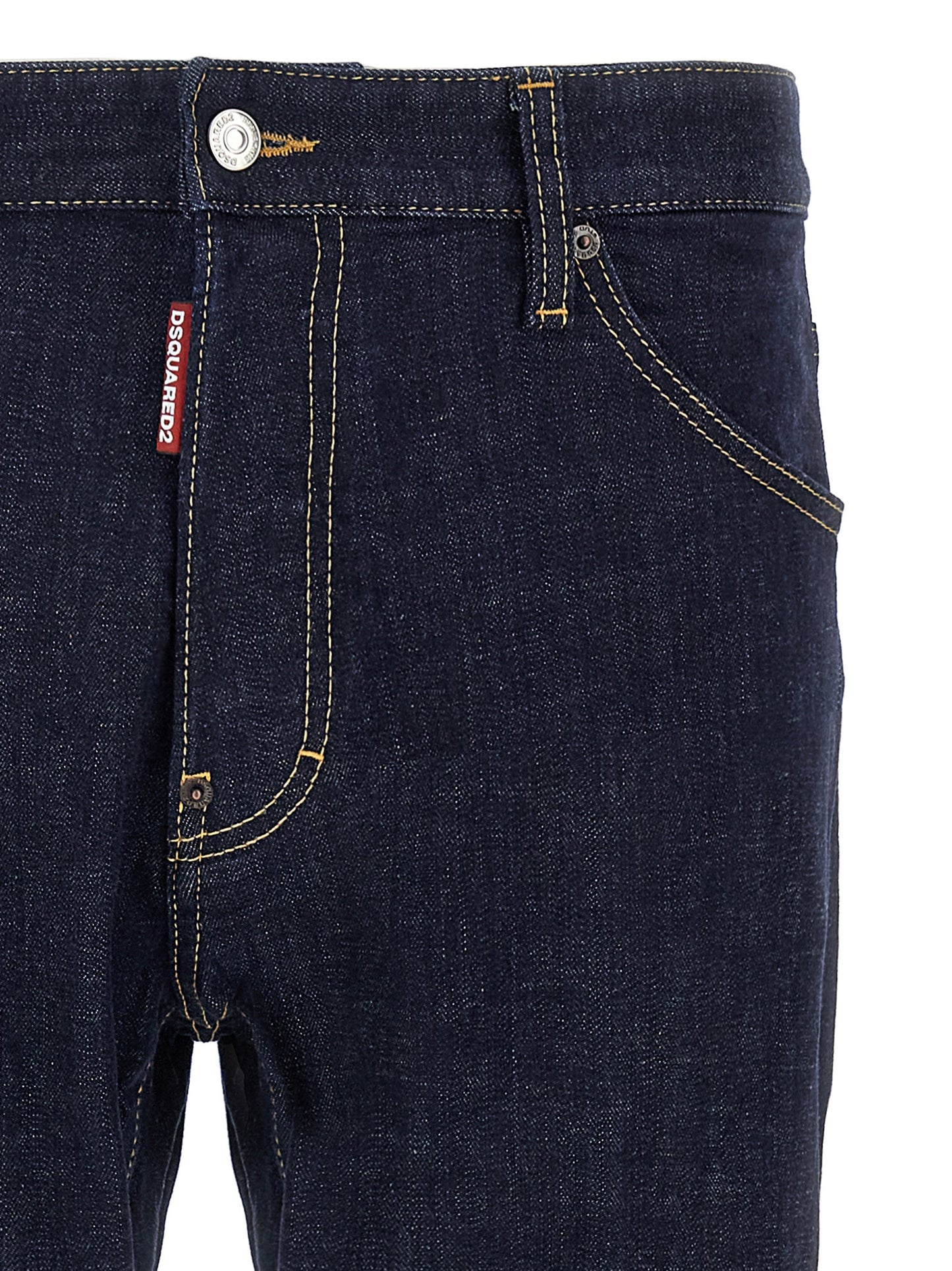 Blue Cotton Slim Fit Jeans