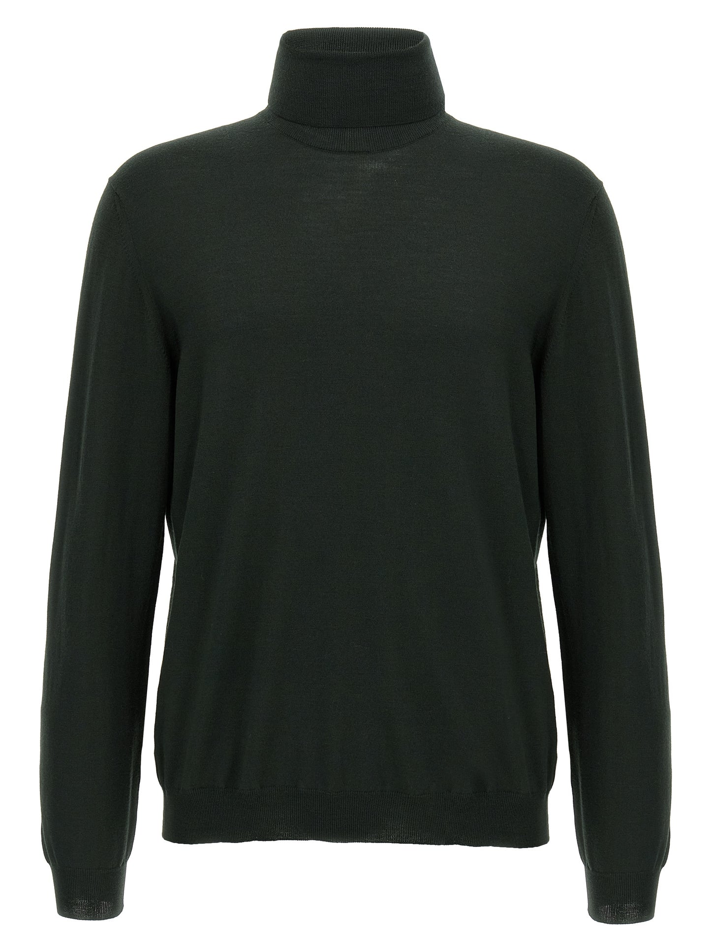 Bicolor Virgin Wool Cardigan