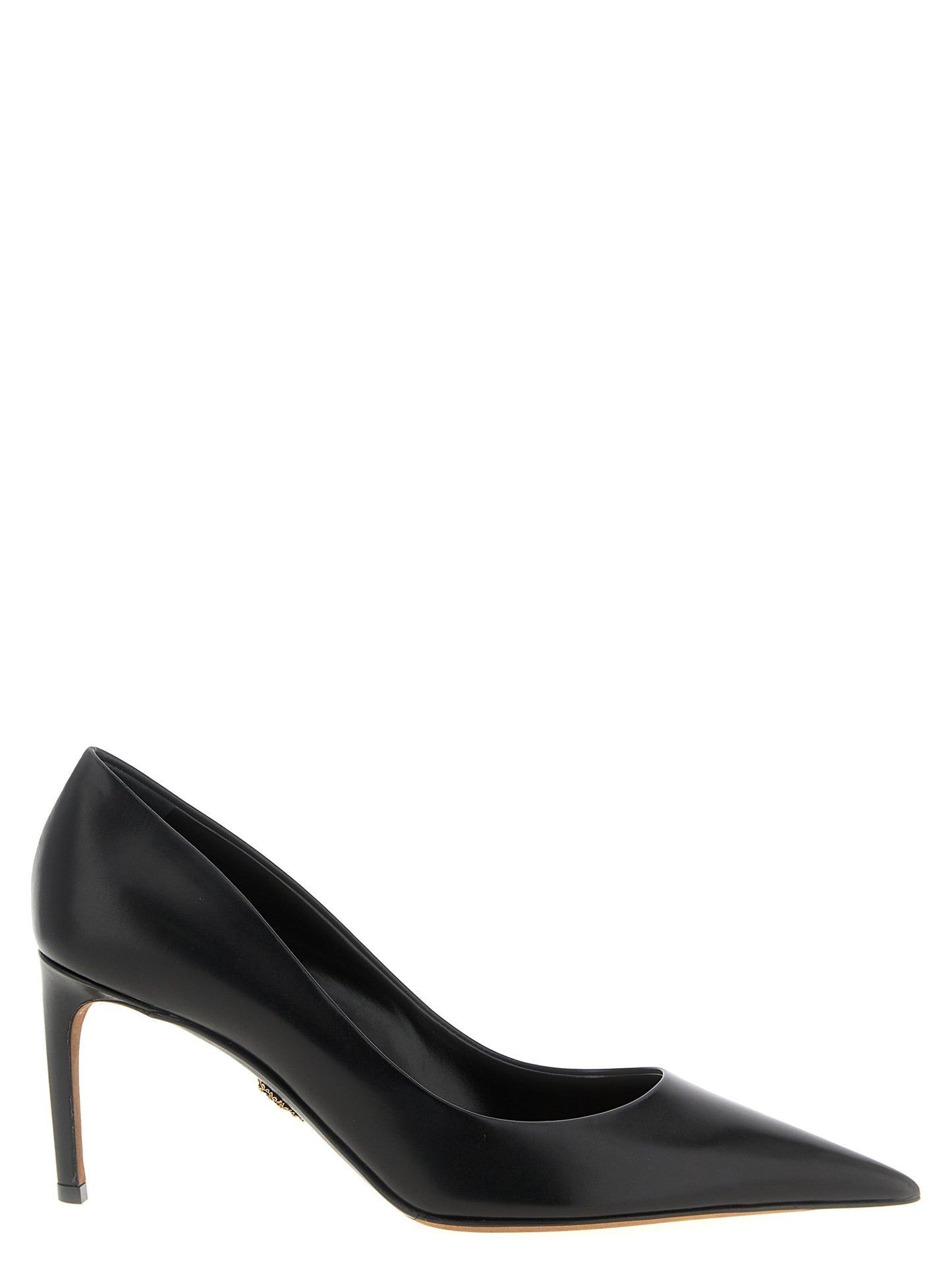 Black Calfskin High Heel Pumps