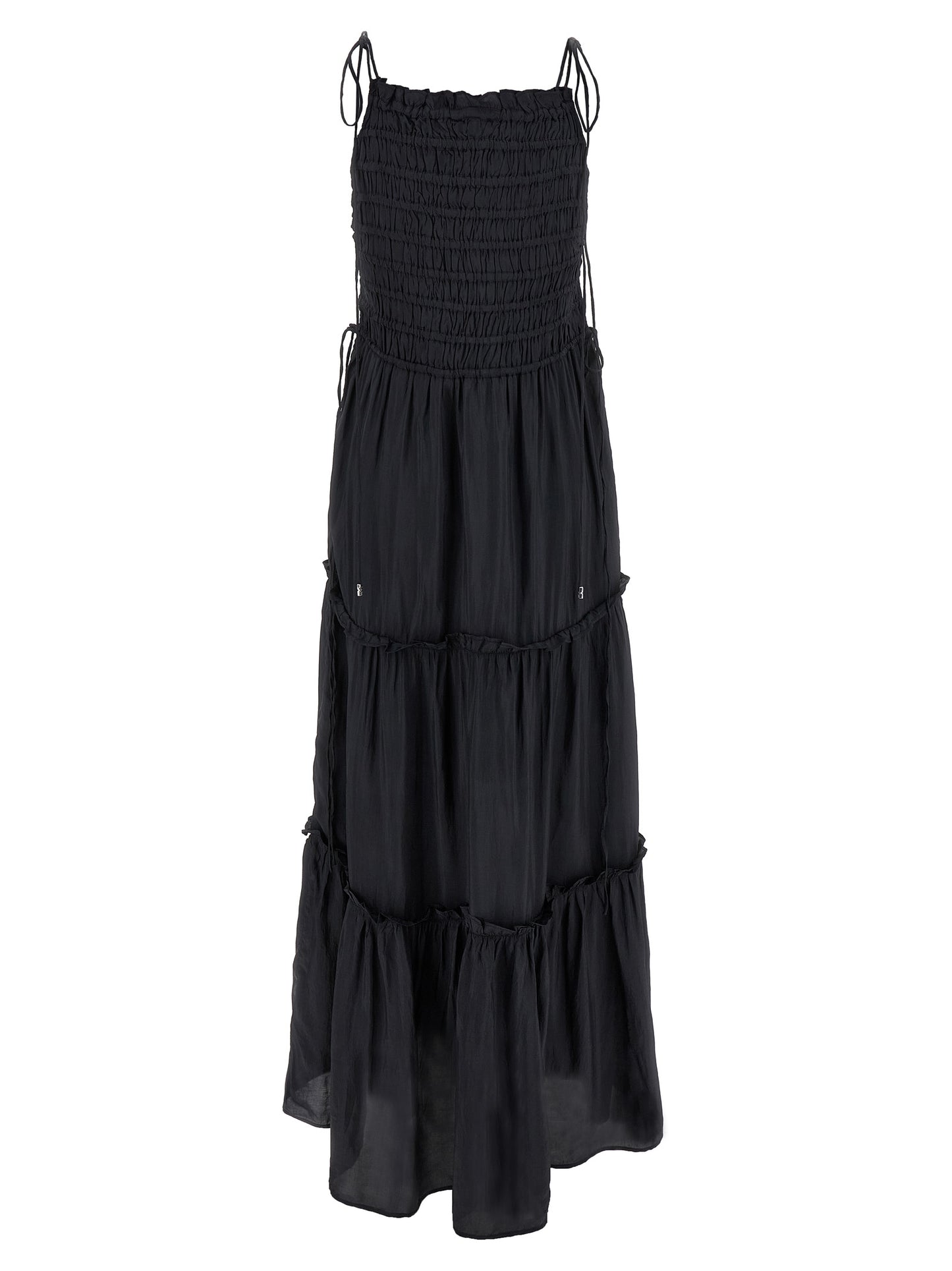 Gray Viscose Long Dress