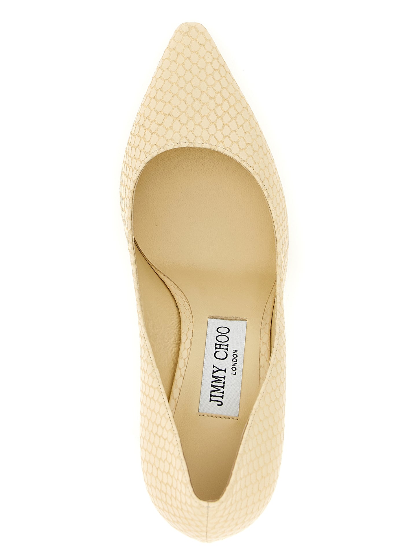 Bicolor Leather High Heel Pumps