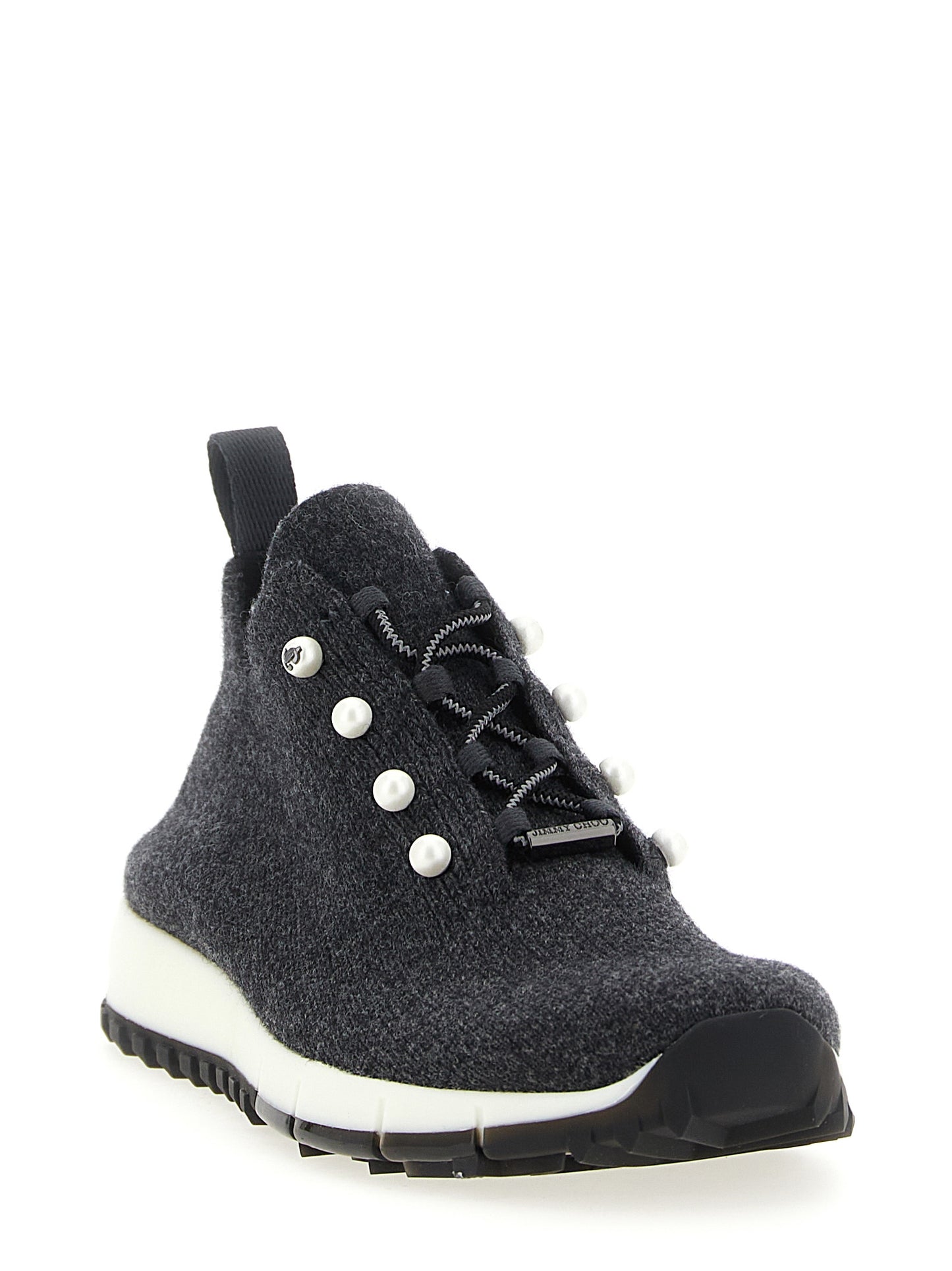 Black Tencel Low Top Sneakers