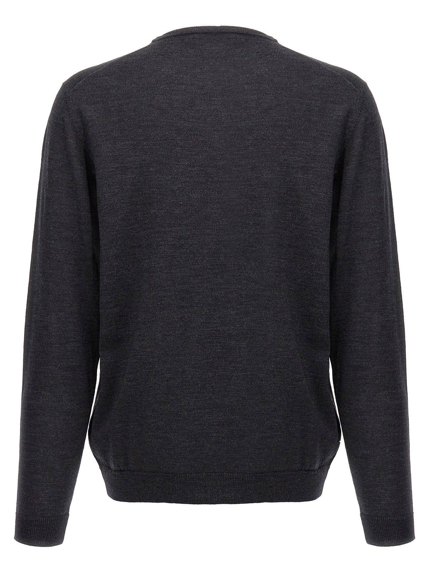 Gray Merino Wool Cardigan