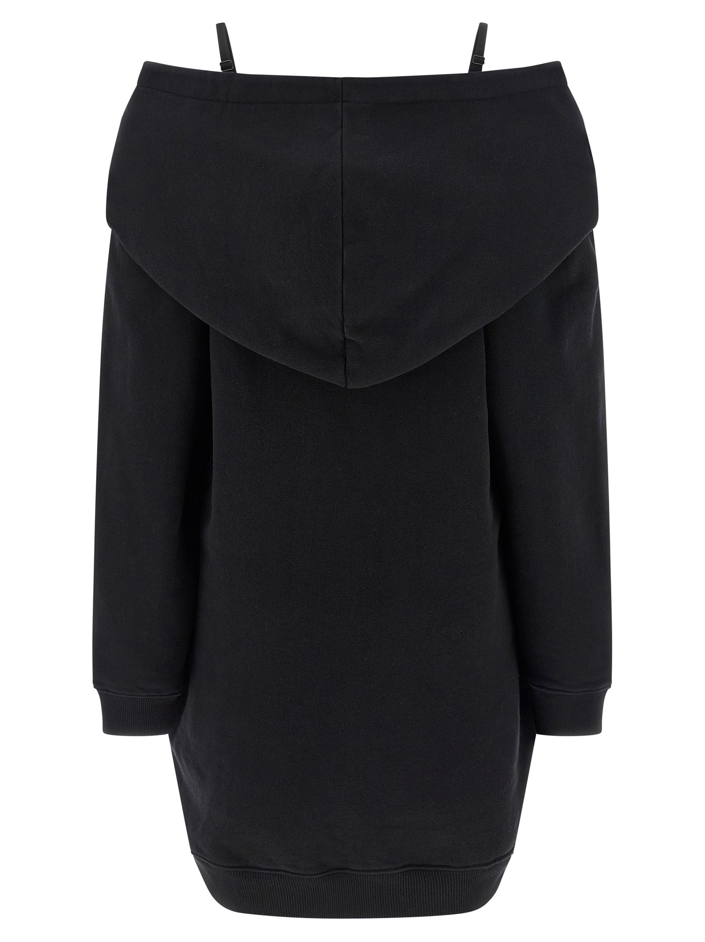 Black Cotton Short Dress