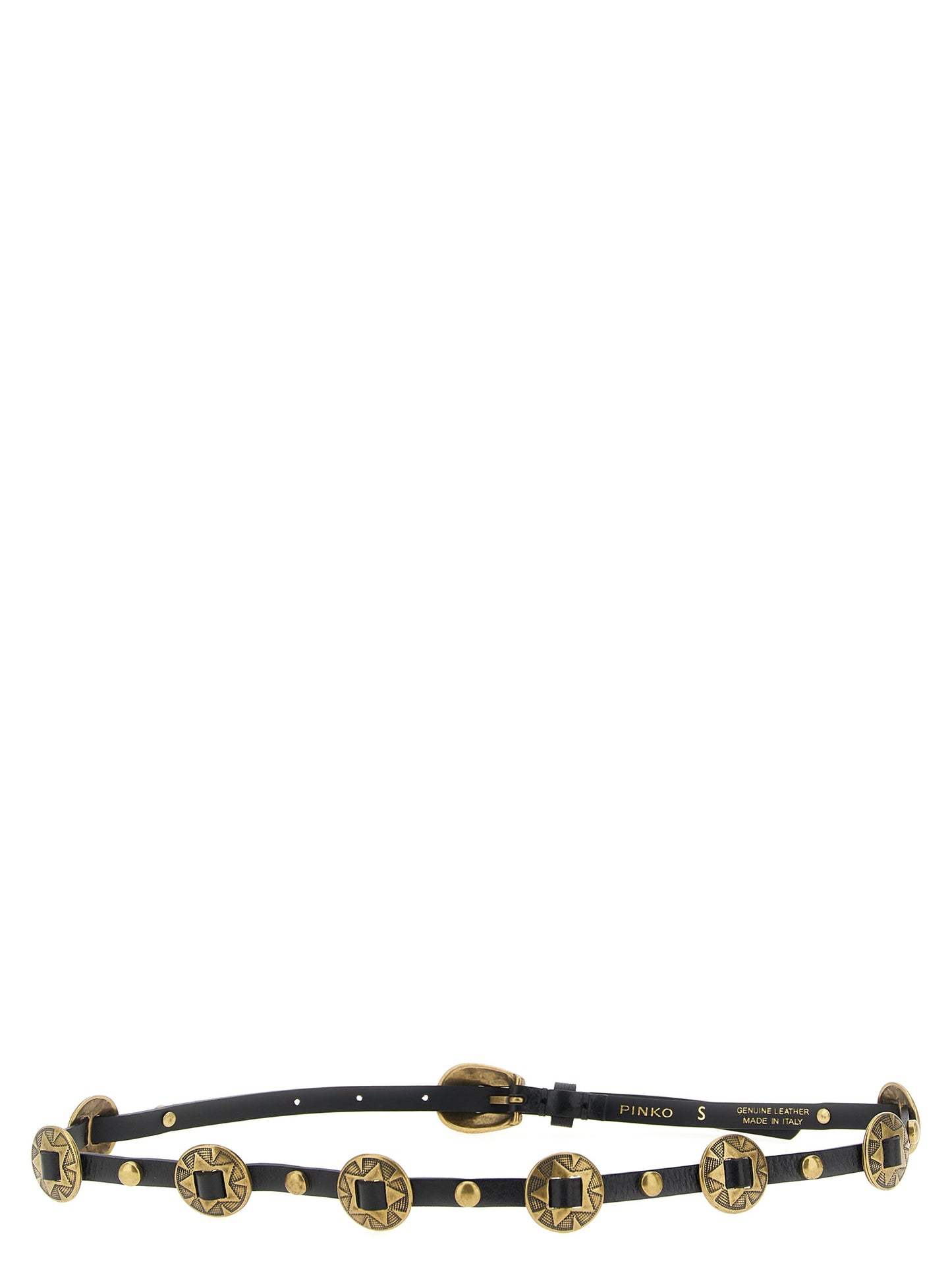 Black Calfskin Thin Belt