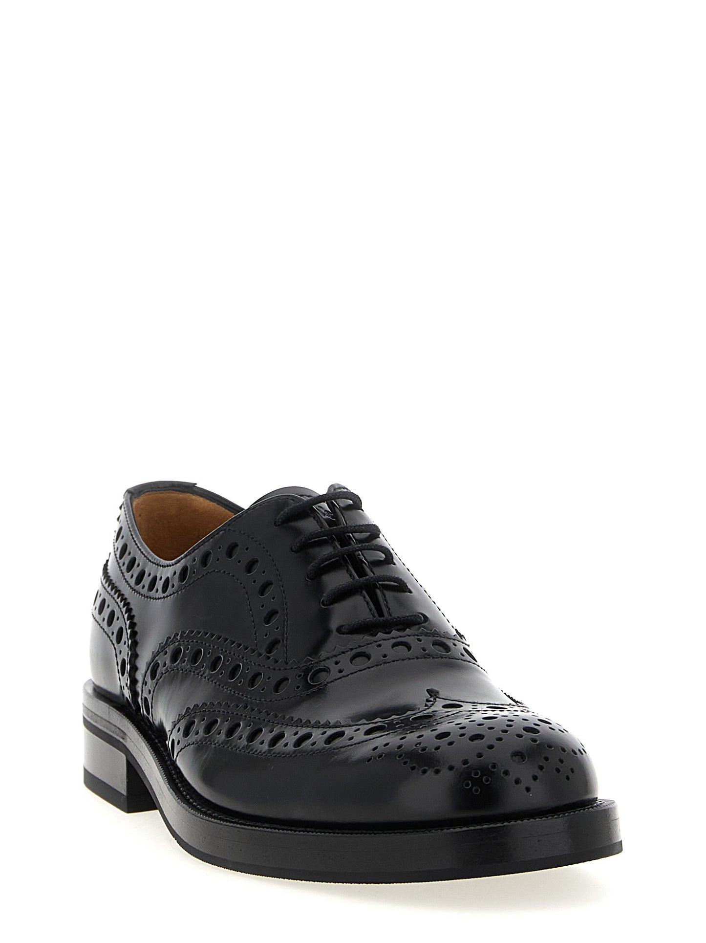 Black Calfskin Oxfords And Derbies