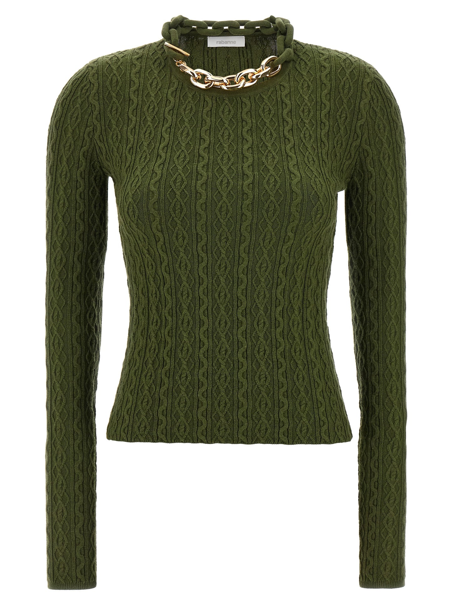 Bicolor Wool Cardigan