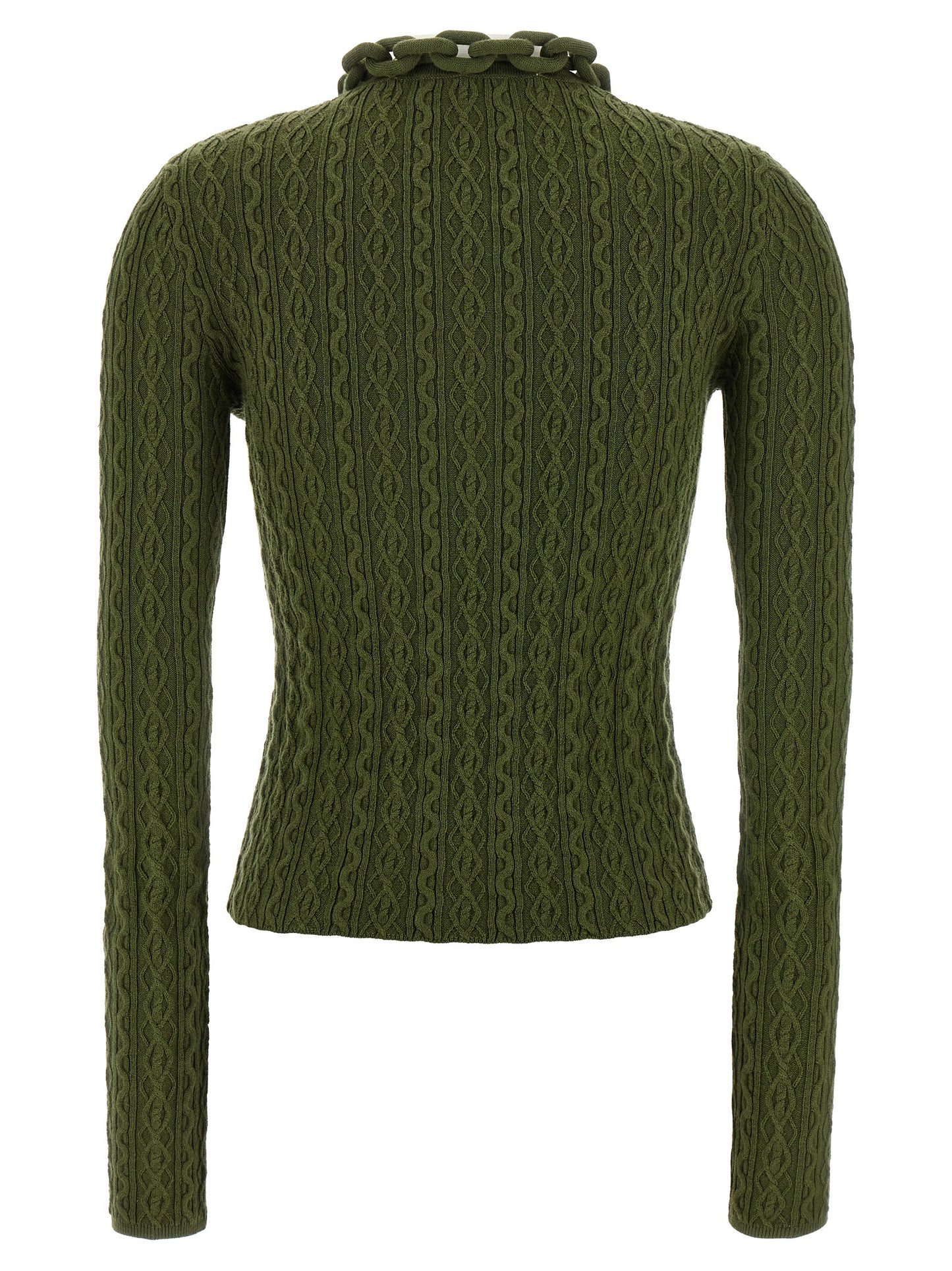 Bicolor Wool Cardigan