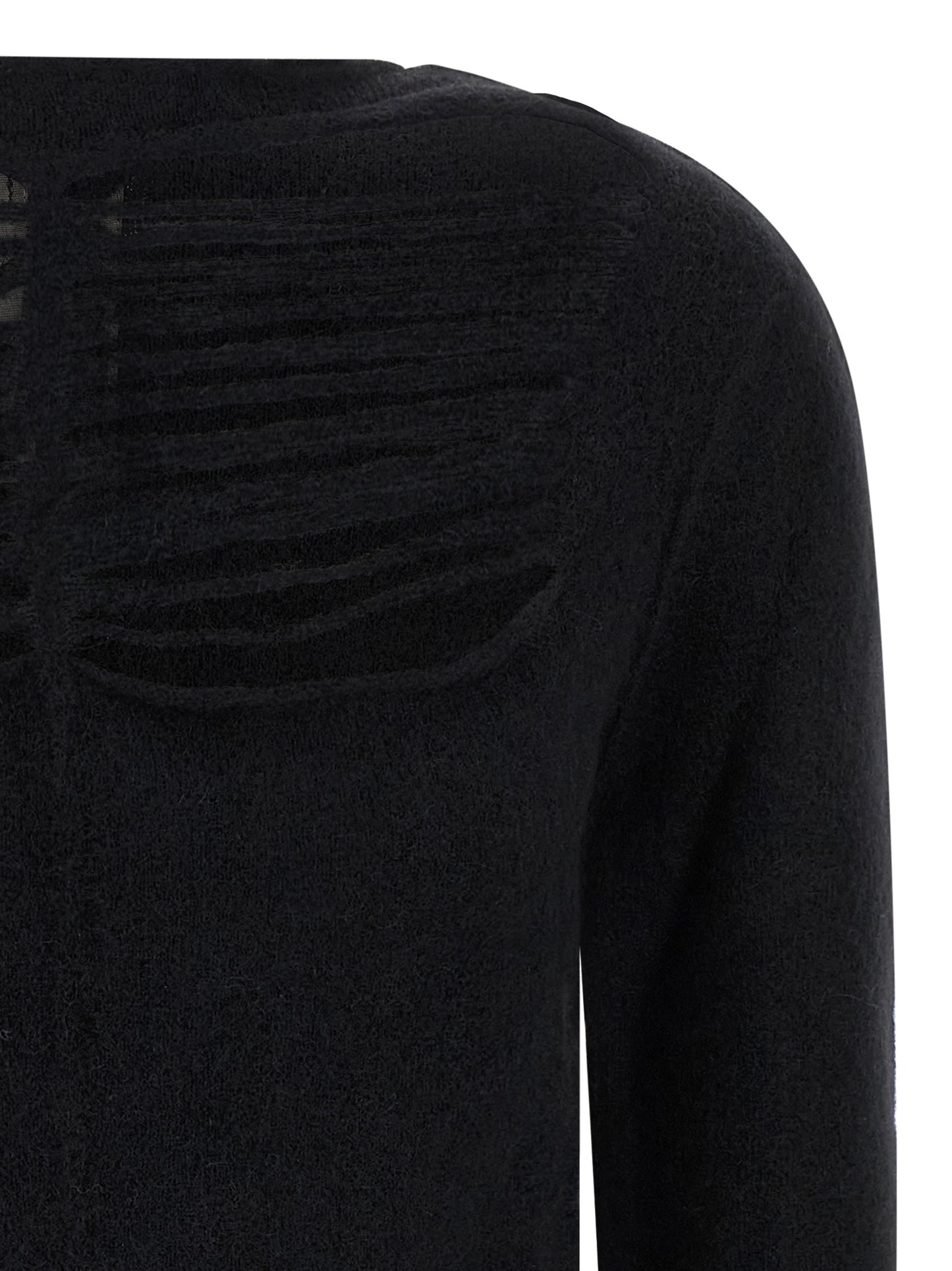Black Wool Cardigan
