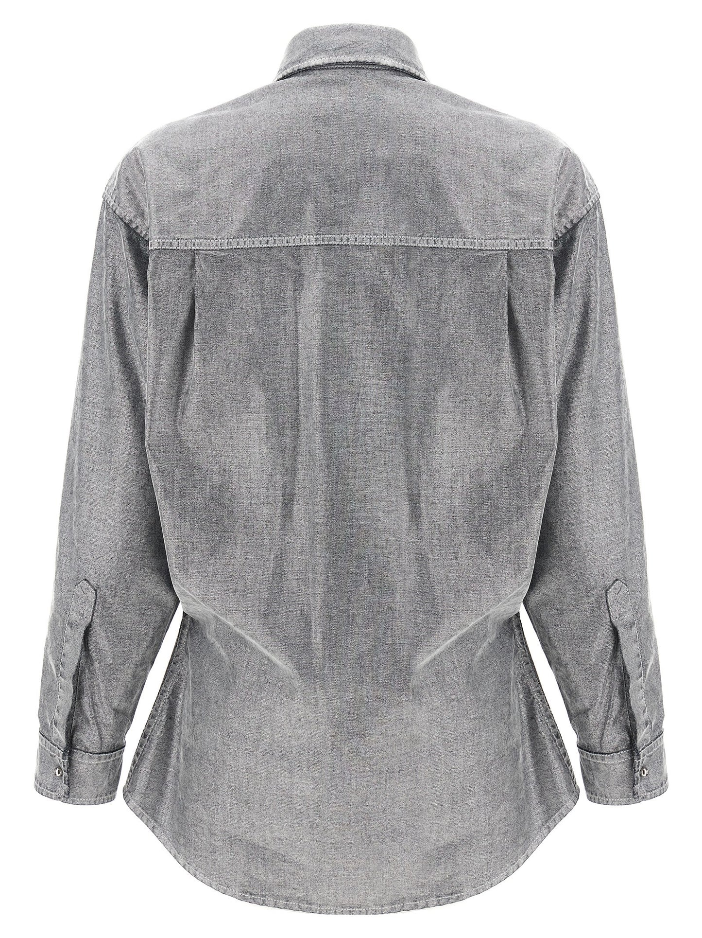 Silver Cotton Blouse