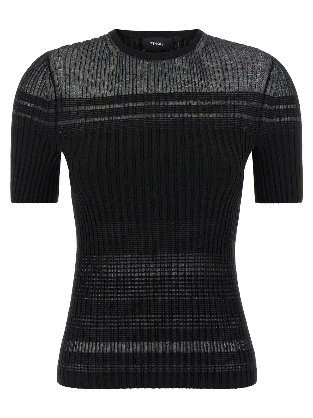Black Viscose T-Shirt