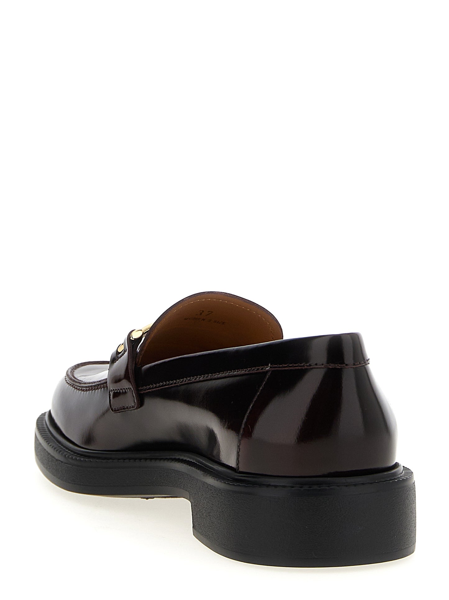 Bordeaux Calfskin Slip-On Loafers