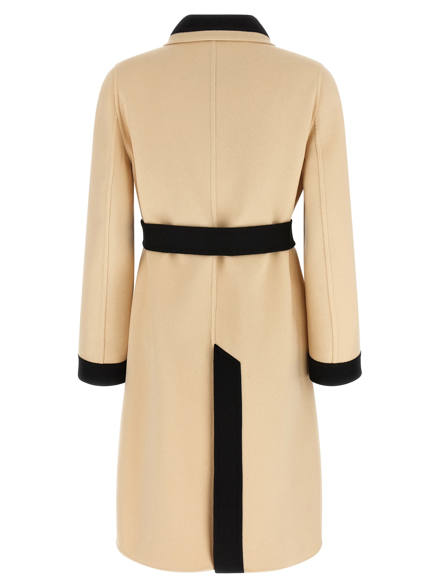Beige Virgin Wool Coat