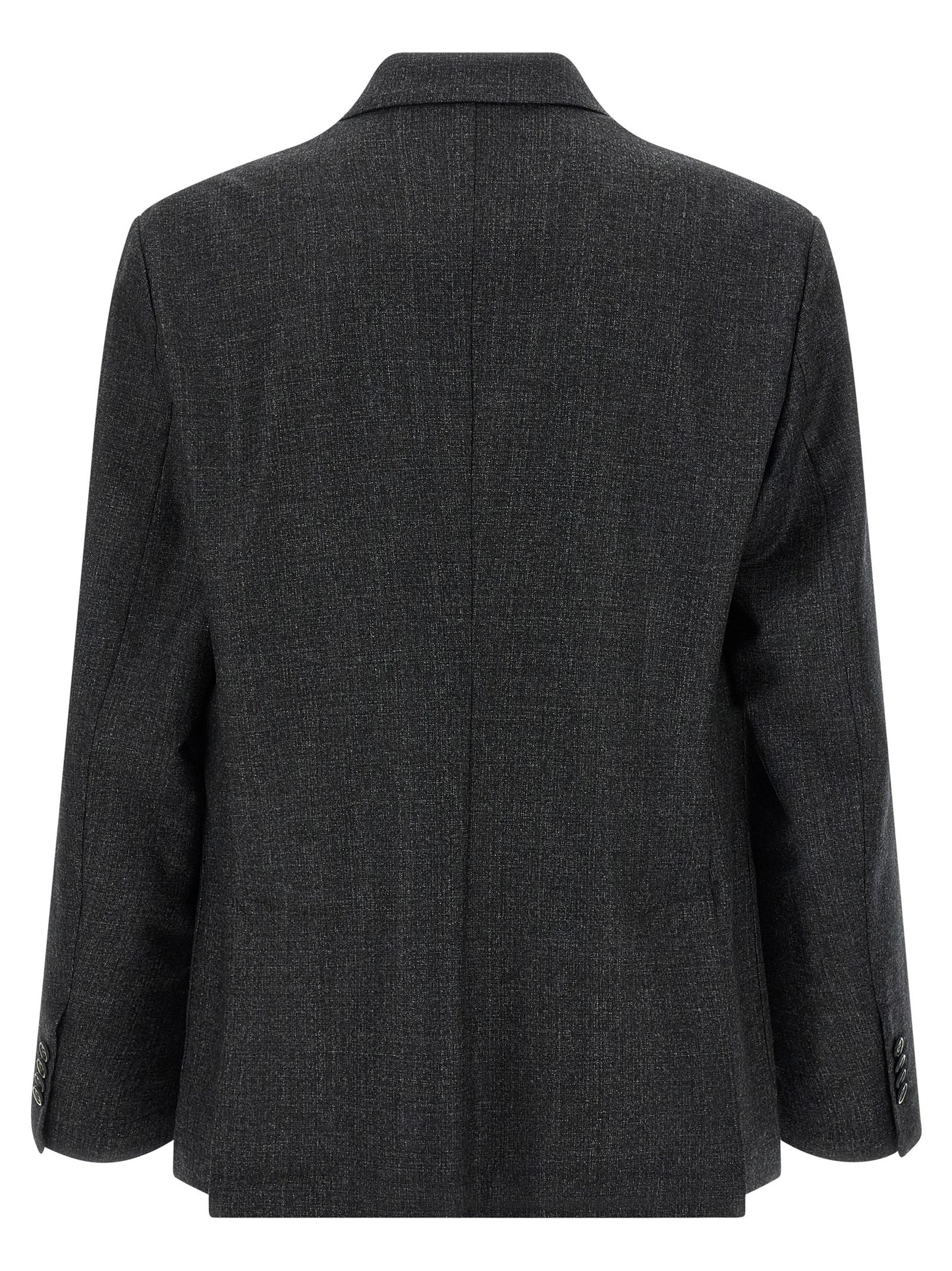 Gray Virgin Wool Blazer