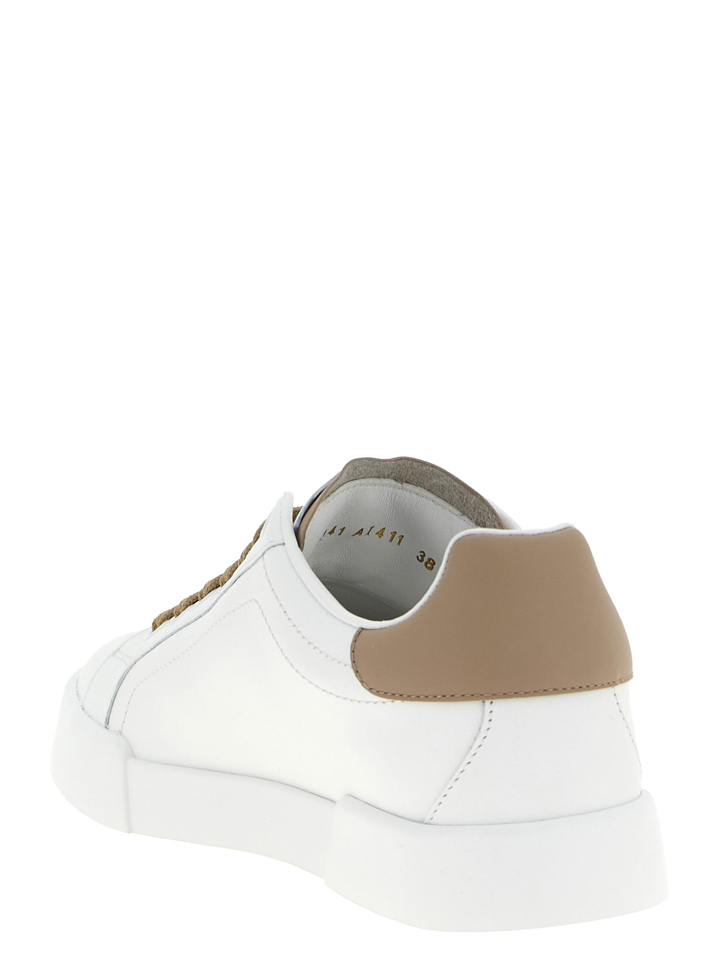 Beige Calfskin Sneakers