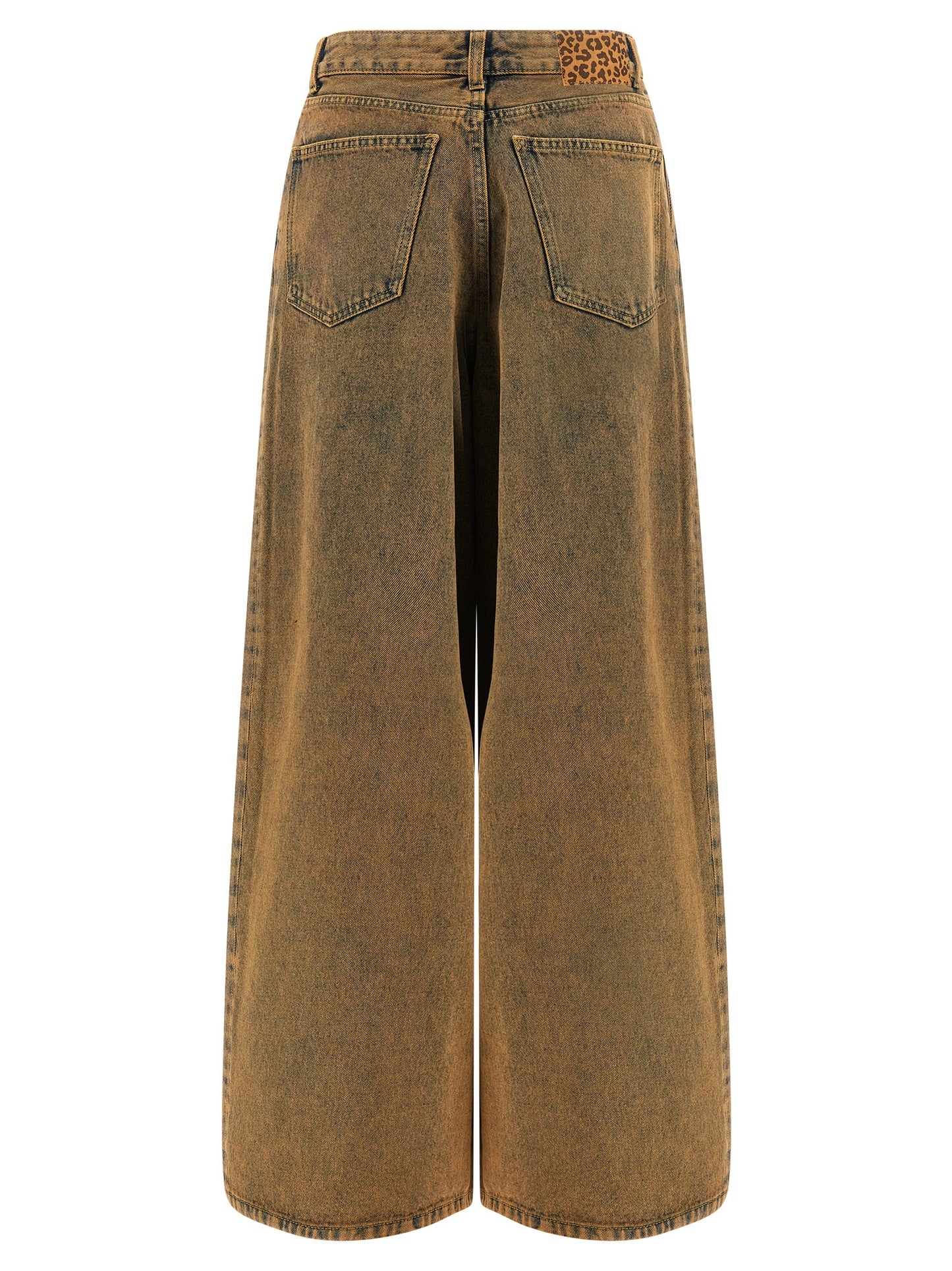 Brown Cotton Jeans Denim