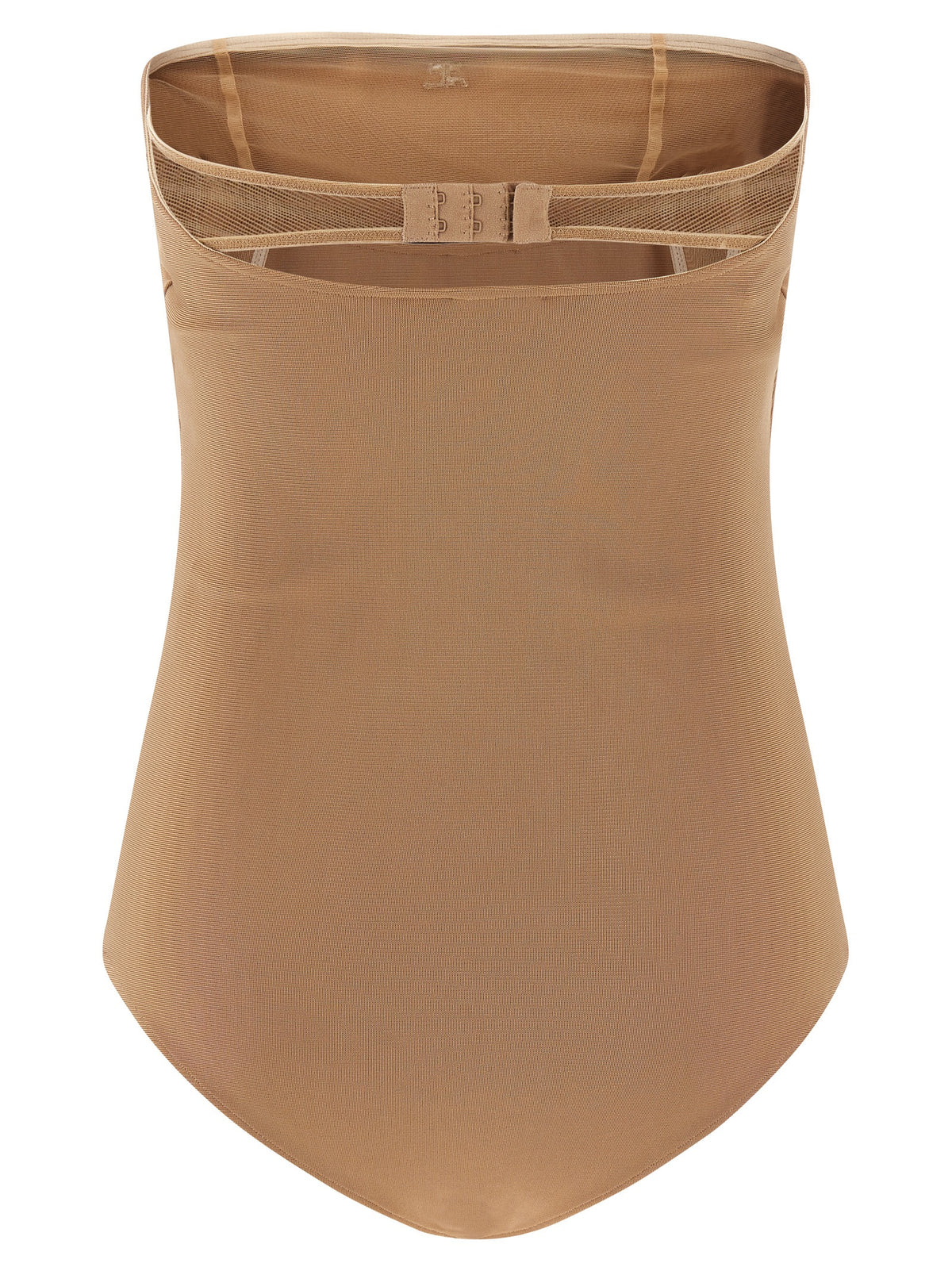 Beige Viscose Bodysuit