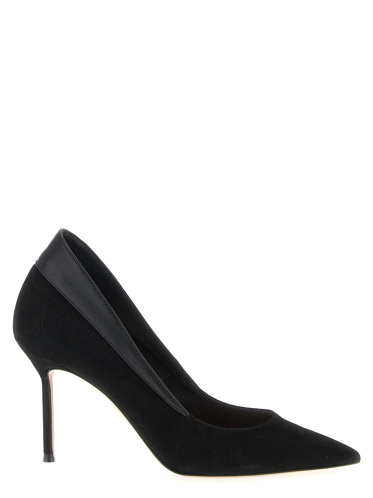 Black Goatskin High Heel Pumps