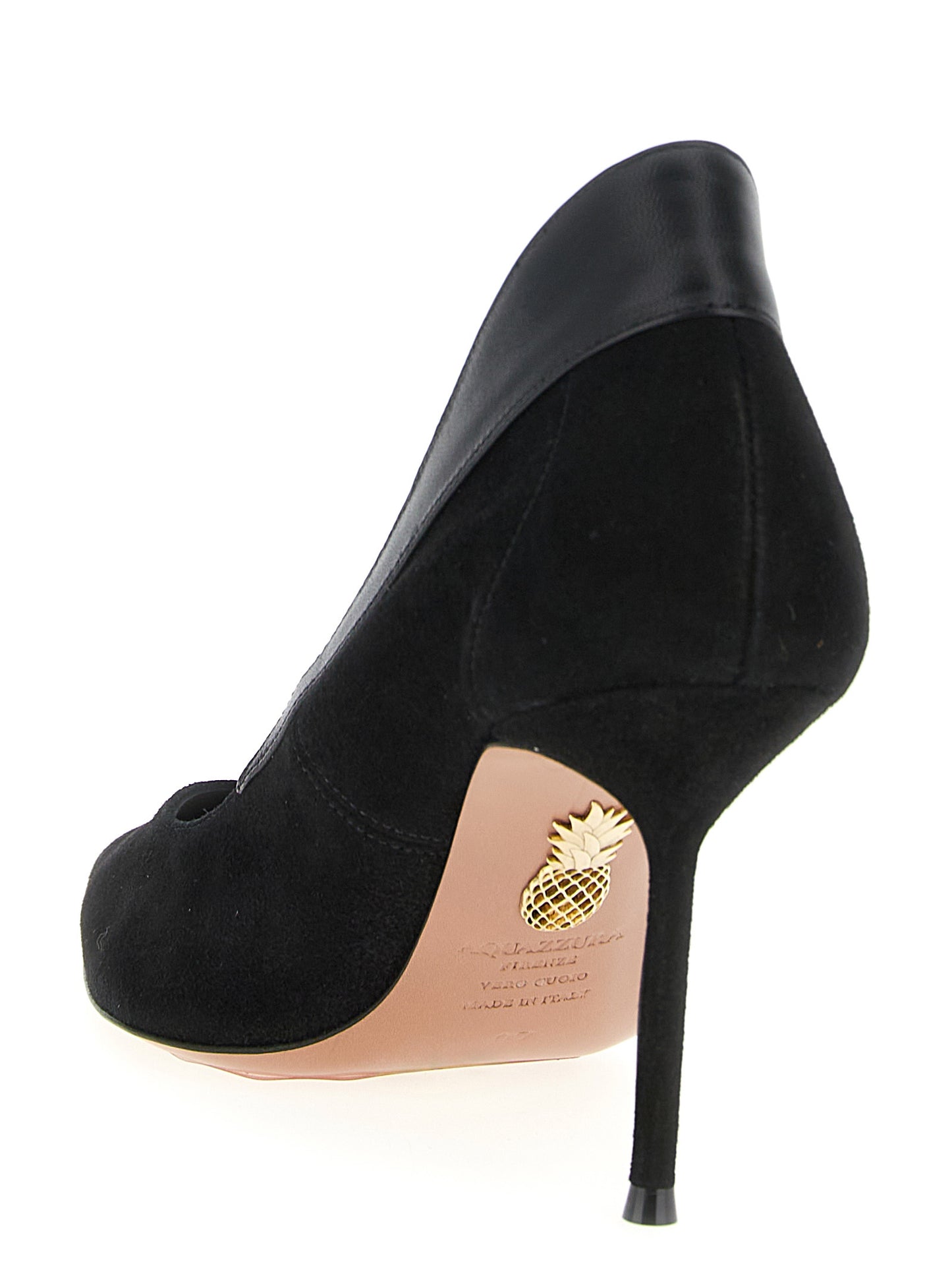 Black Goatskin High Heel Pumps