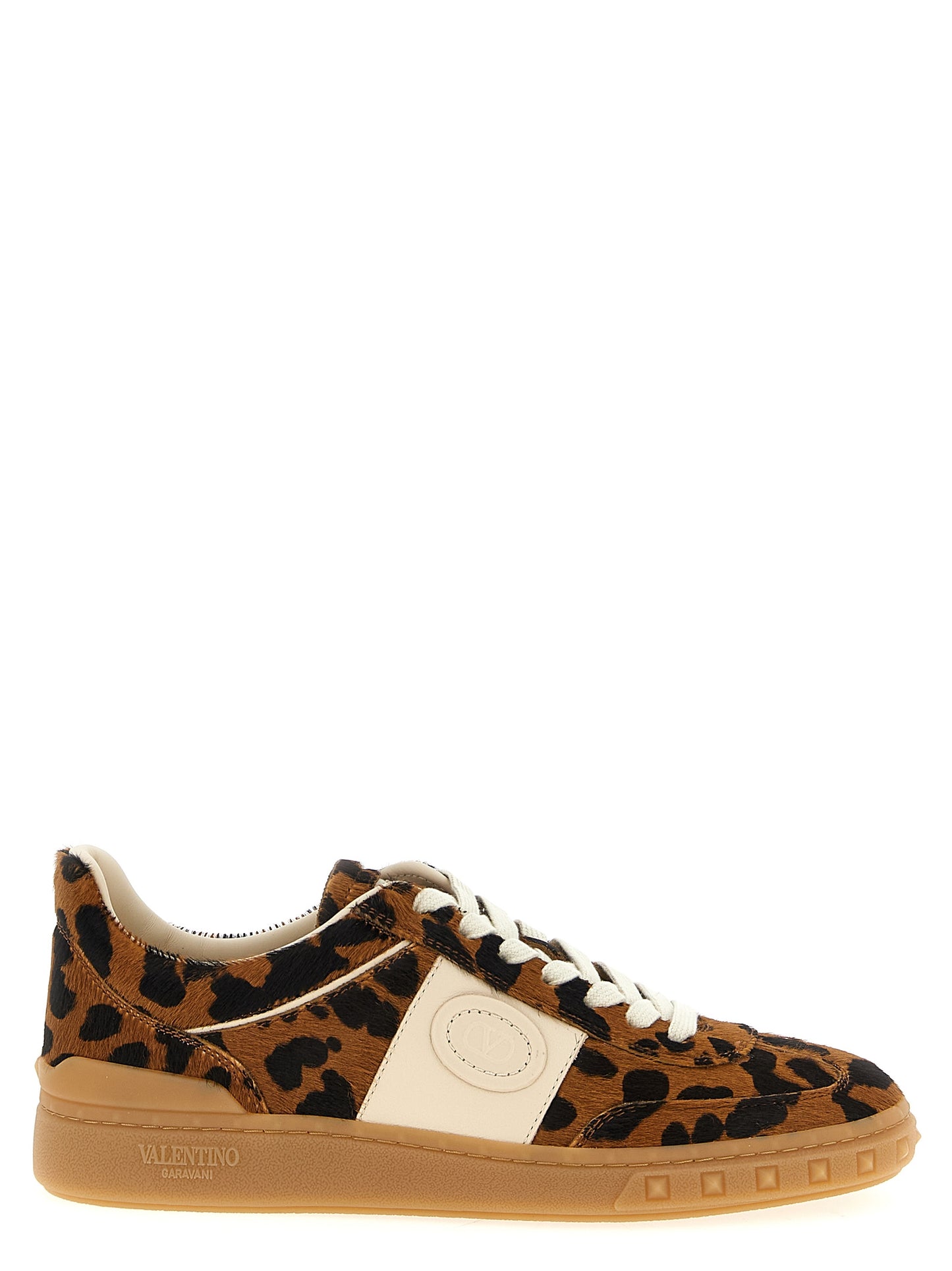 Brown Calfskin Low Top Sneakers