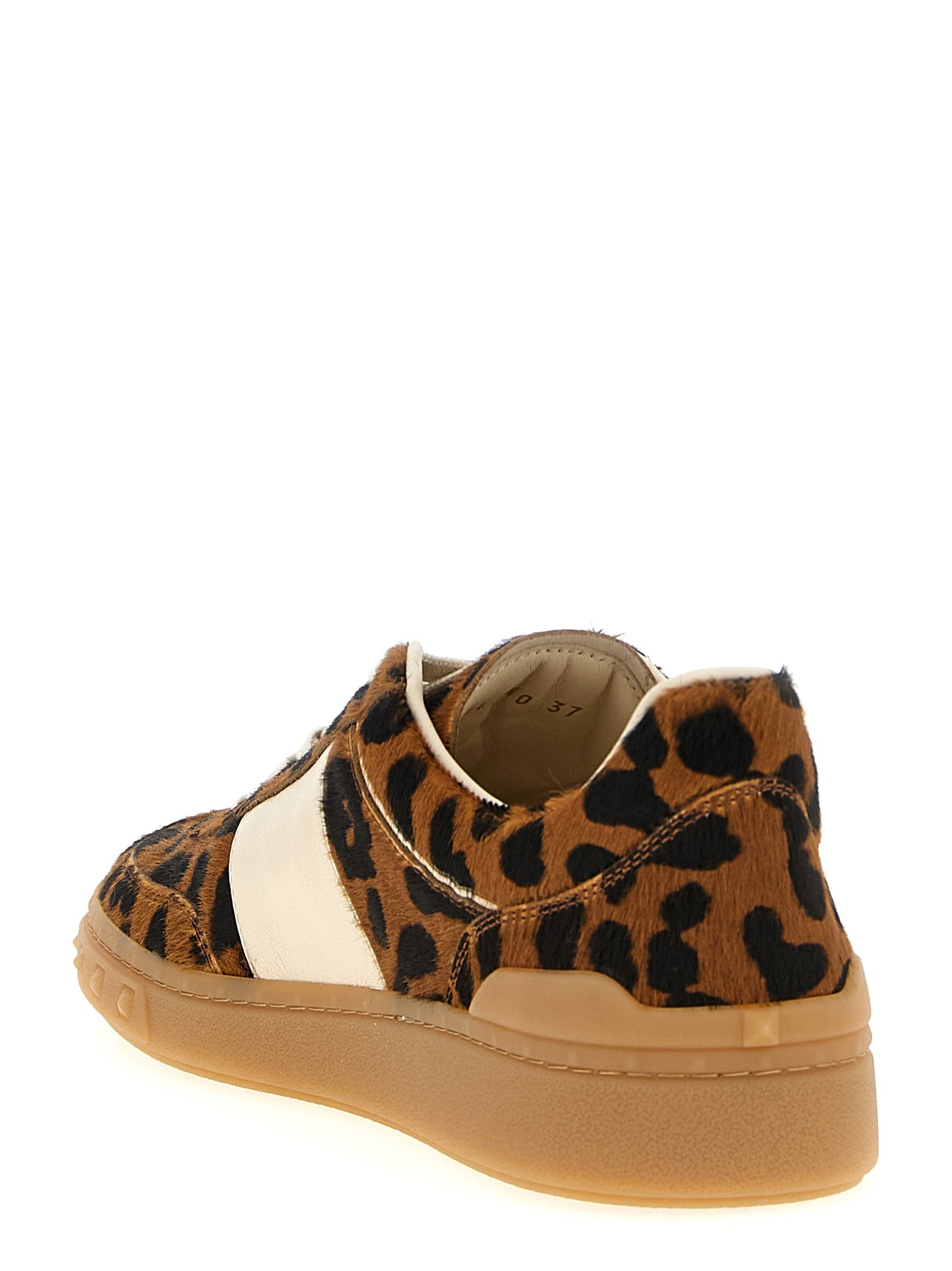 Brown Calfskin Low Top Sneakers