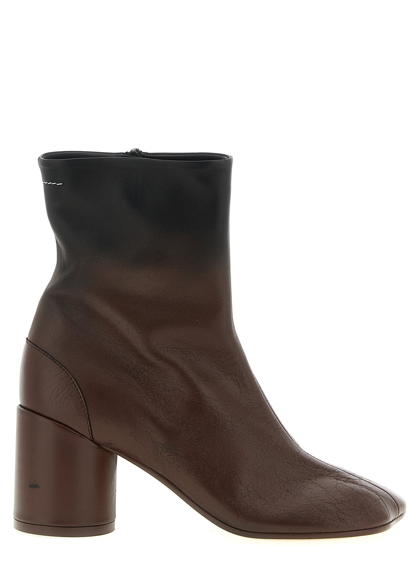 Brown Lambskin Ankle Boots