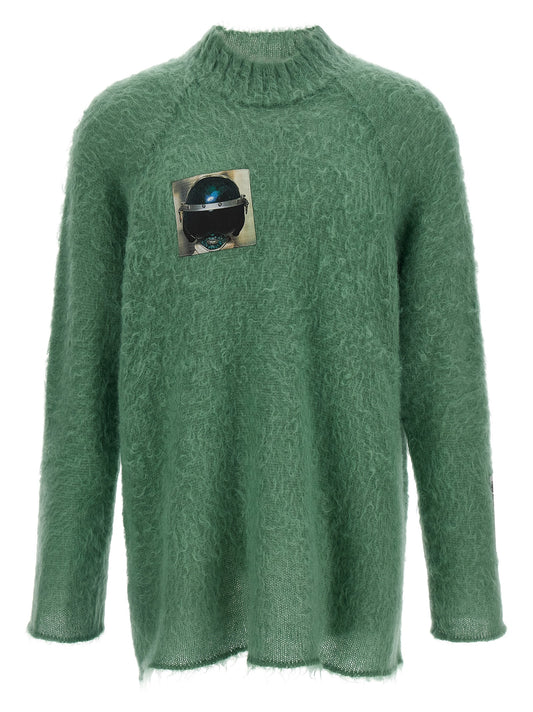 Bicolor Wool Cardigan