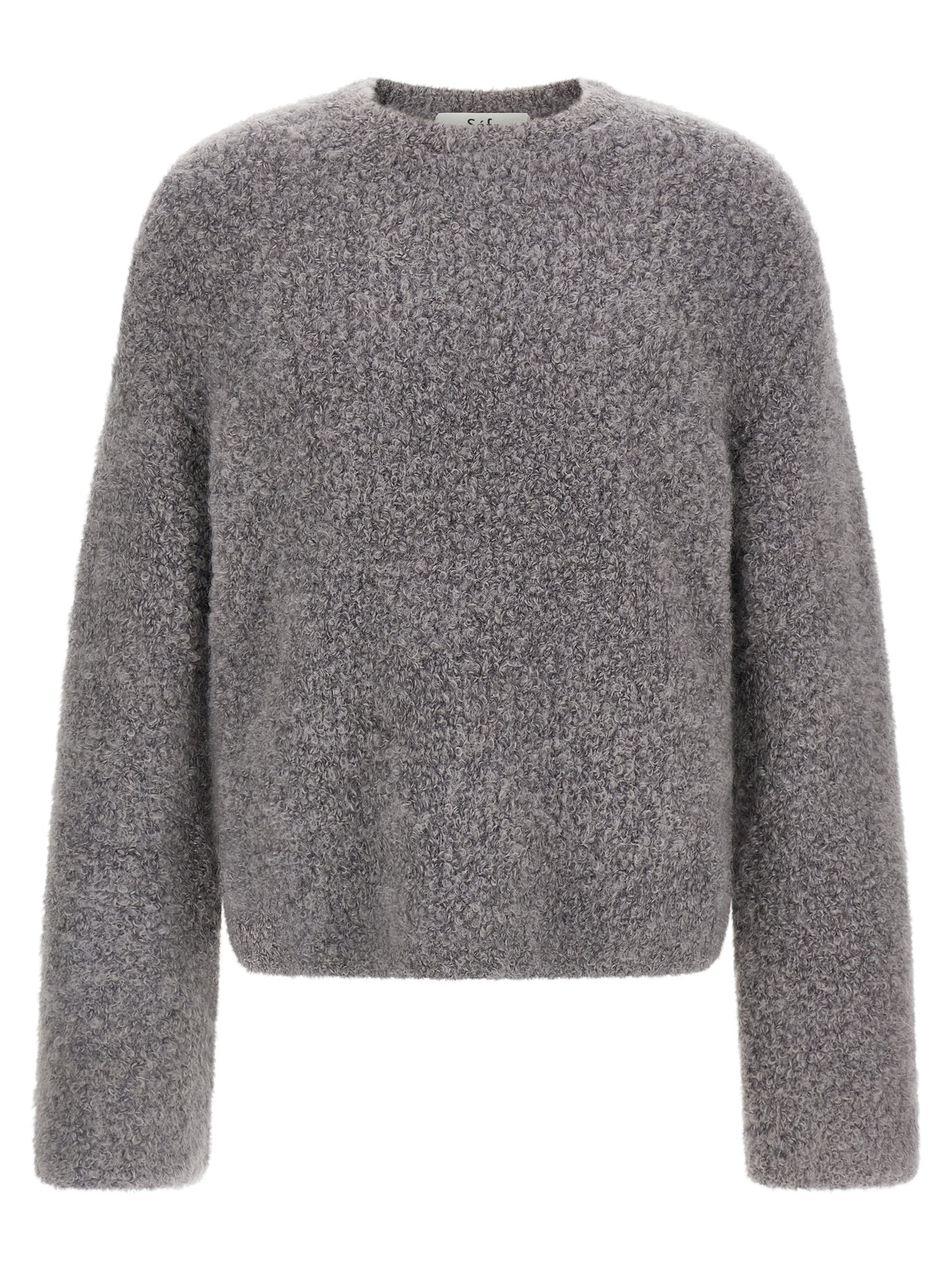 Gray Fabric Cardigan