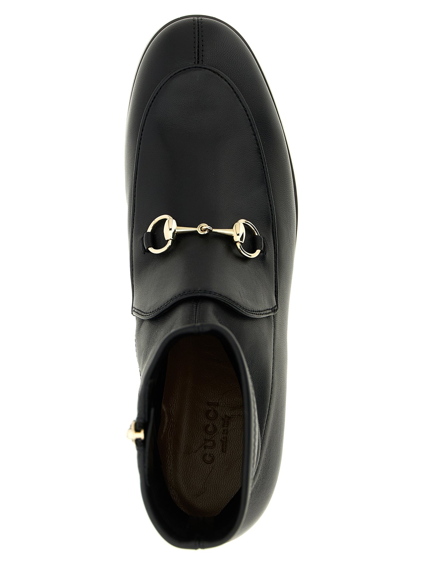 Black Lamb Leather Ankle Boots
