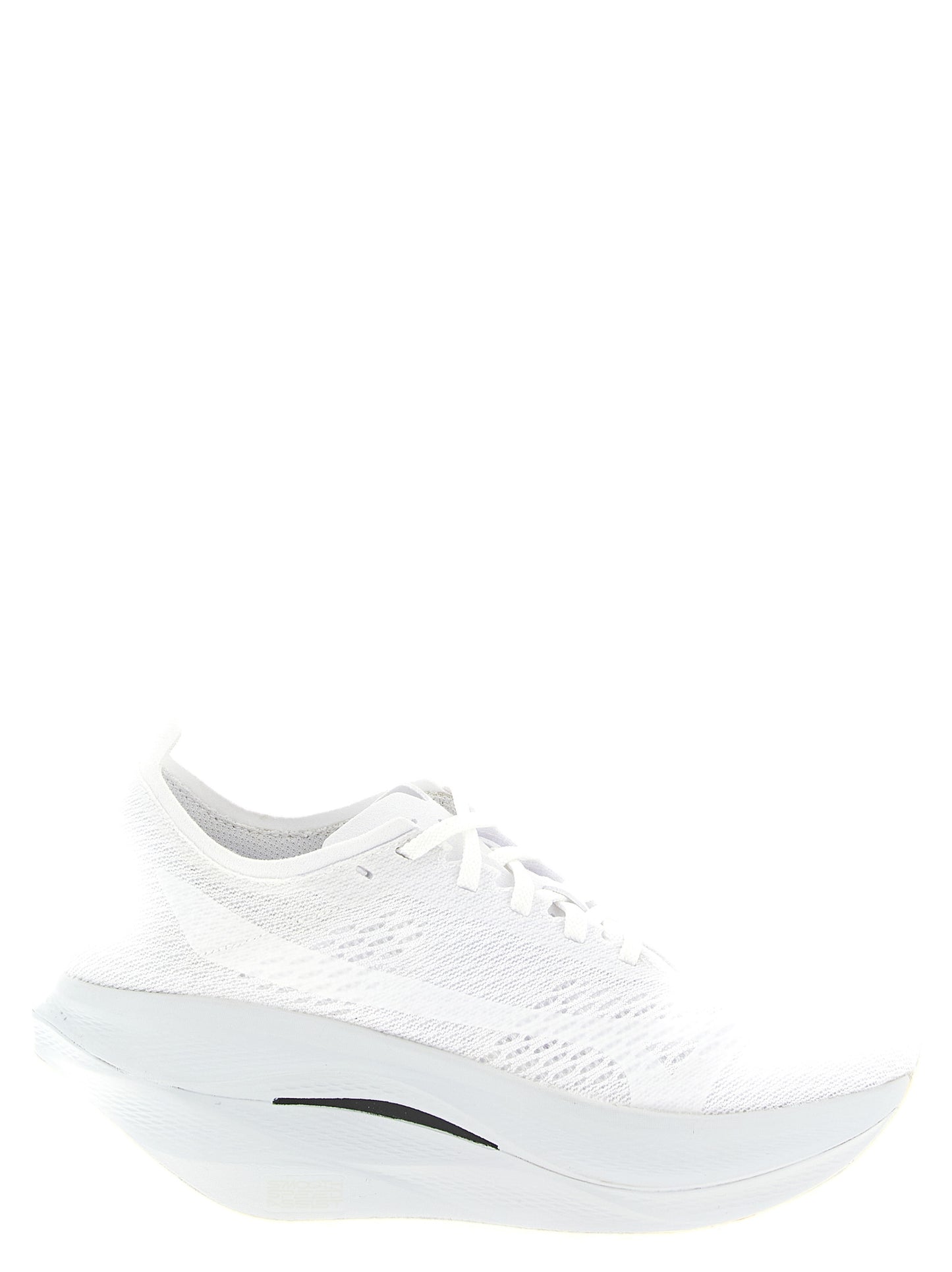 White Synthetic Athletic Sneakers