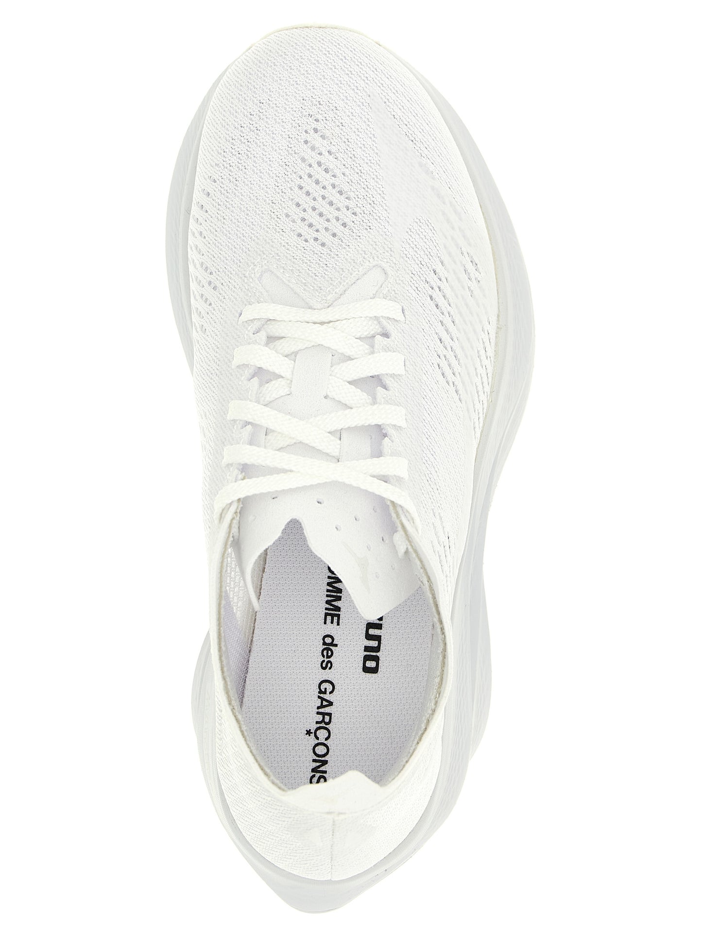 White Synthetic Athletic Sneakers