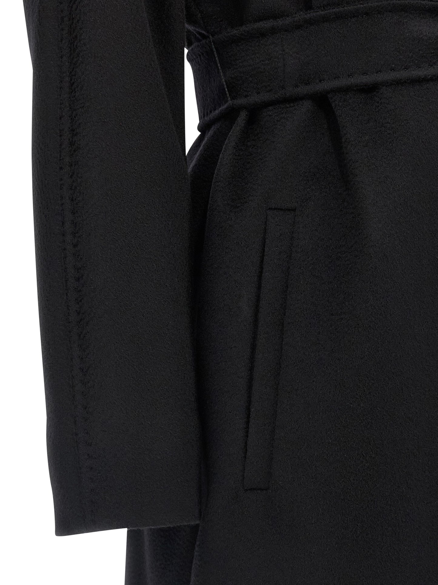 Black Virgin Wool Coat