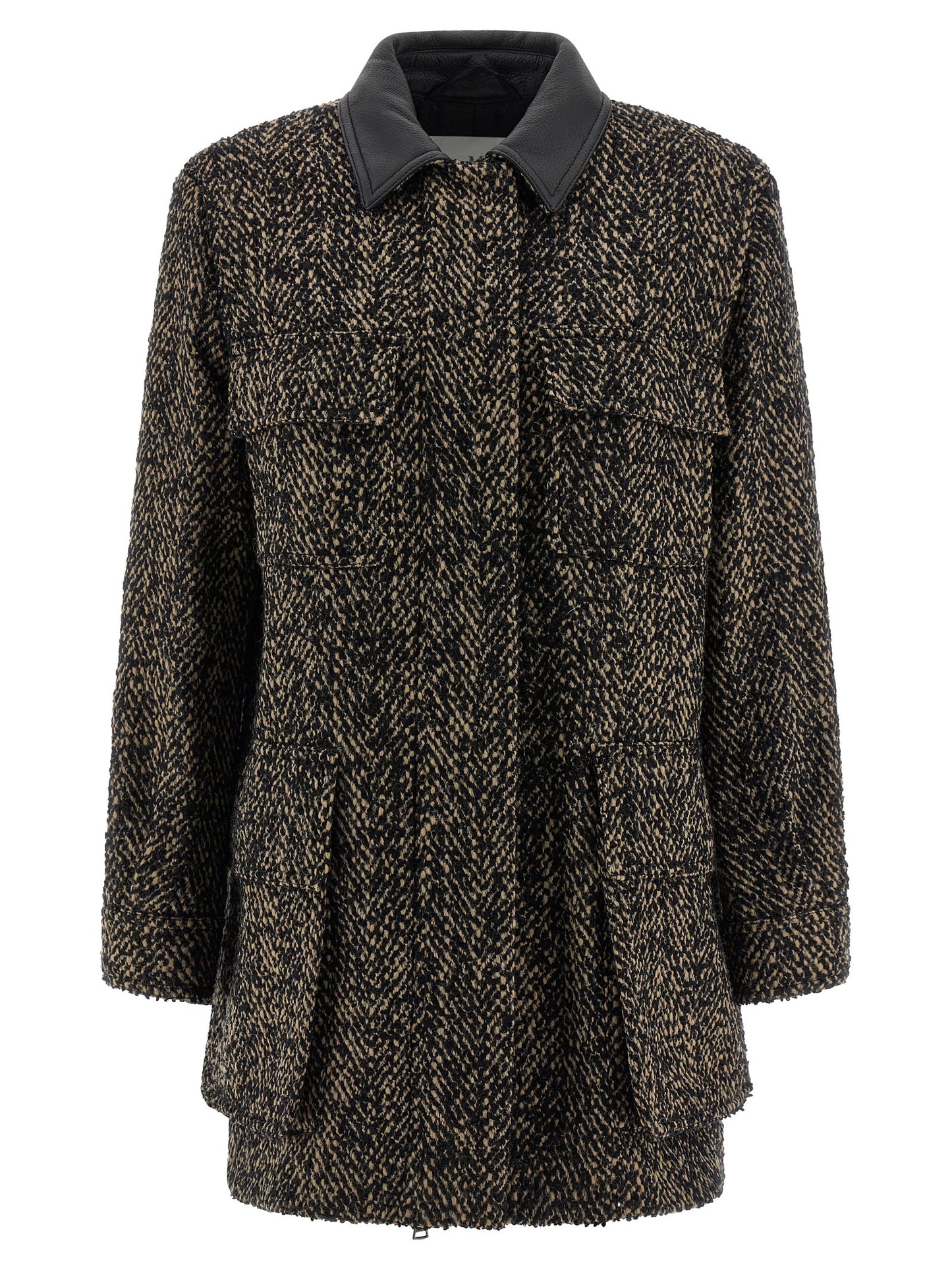 Multicolor Virgin Wool Shell Jacket
