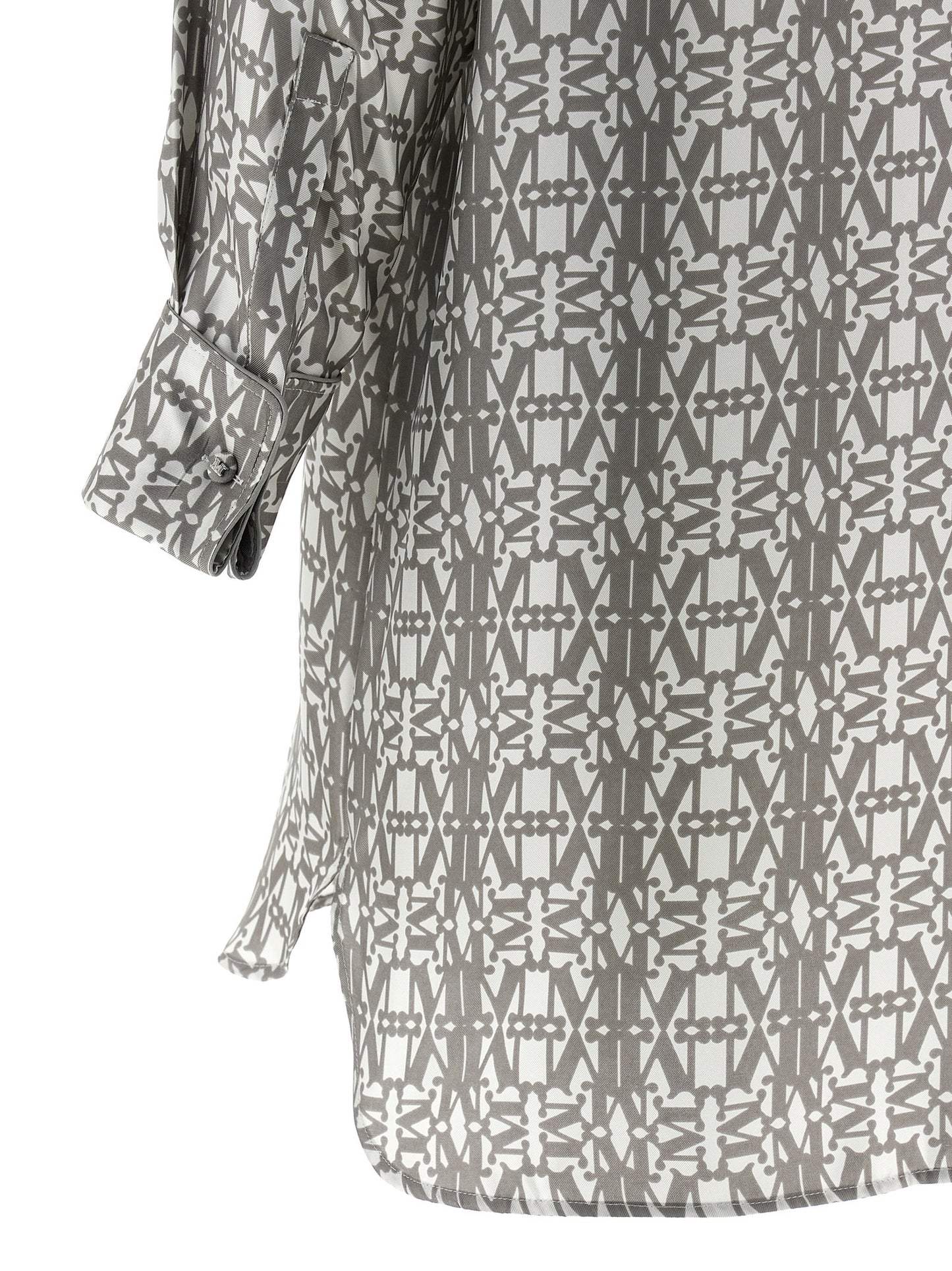 Gray Silk Short Dress