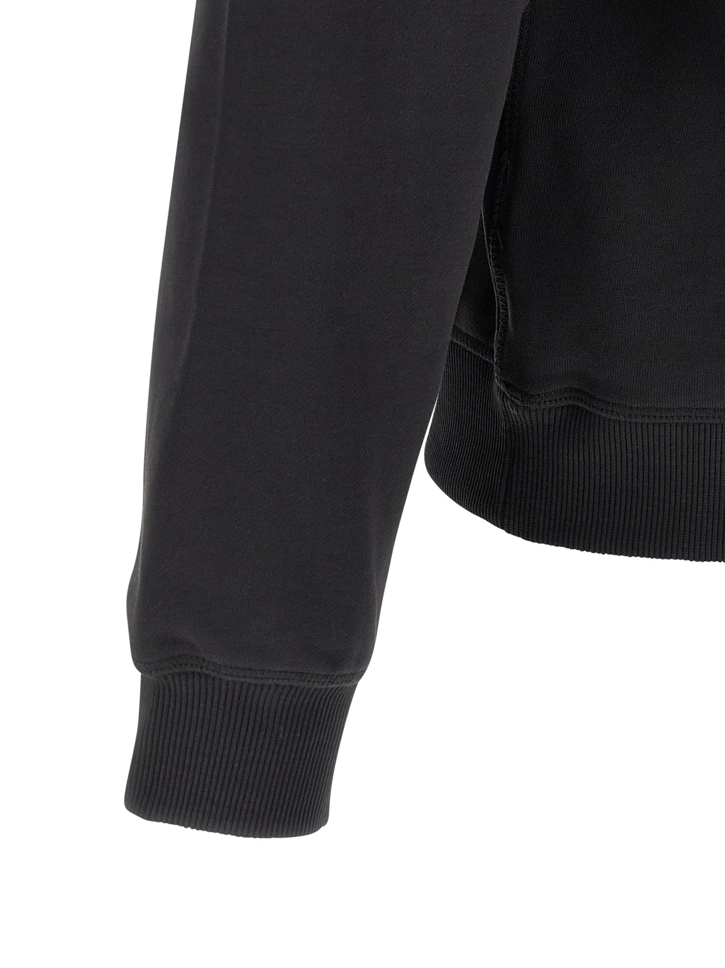 Black Cotton Sweatshirt