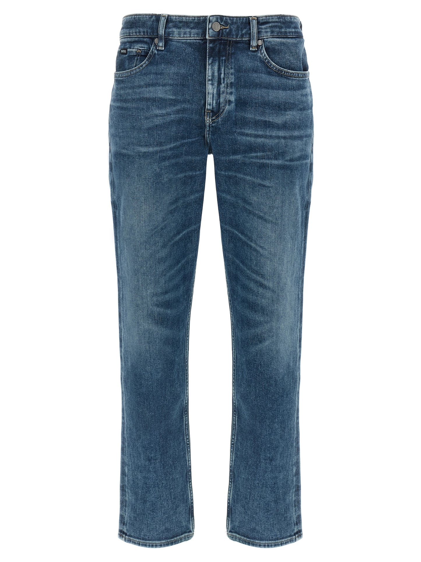 Blue Cotton Skinny Jeans