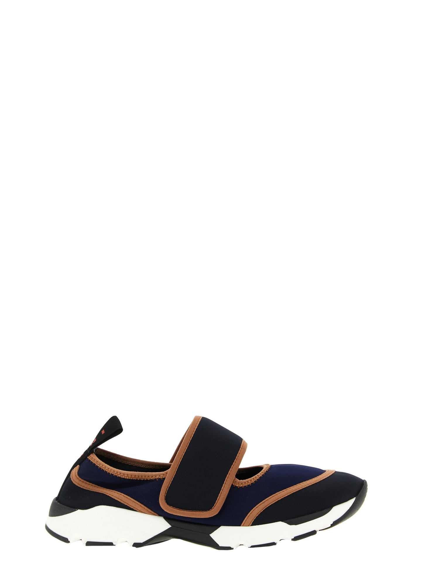 Blue Polyamide Low Top Sneakers