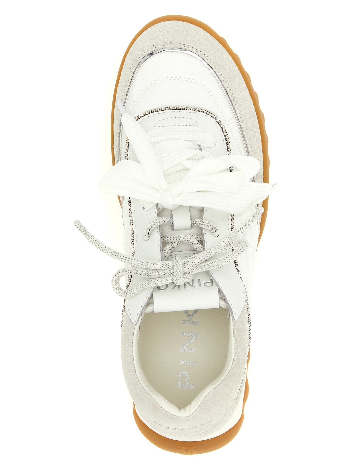 White Calfskin Athletic Sneakers