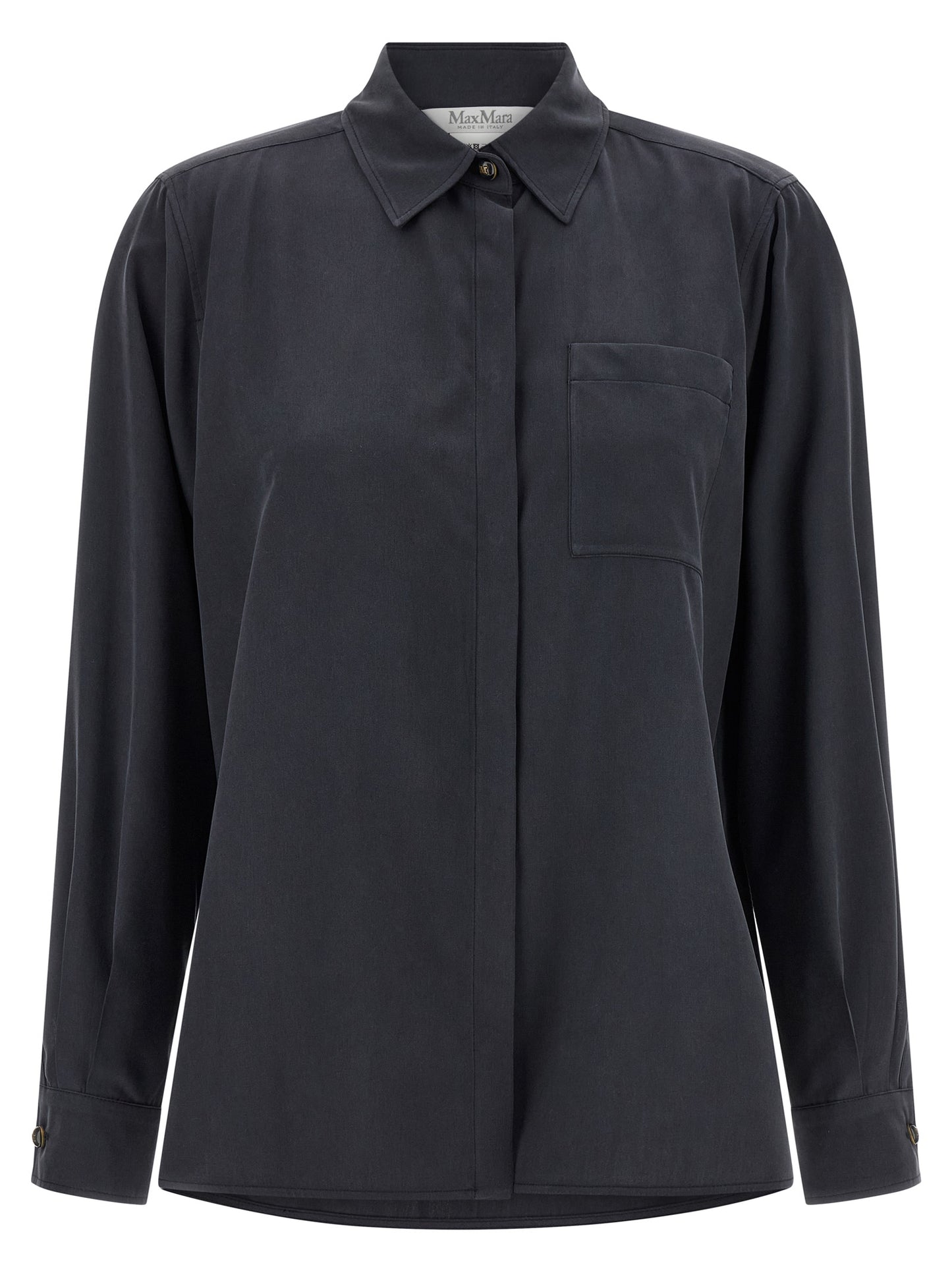Gray Silk Blouse