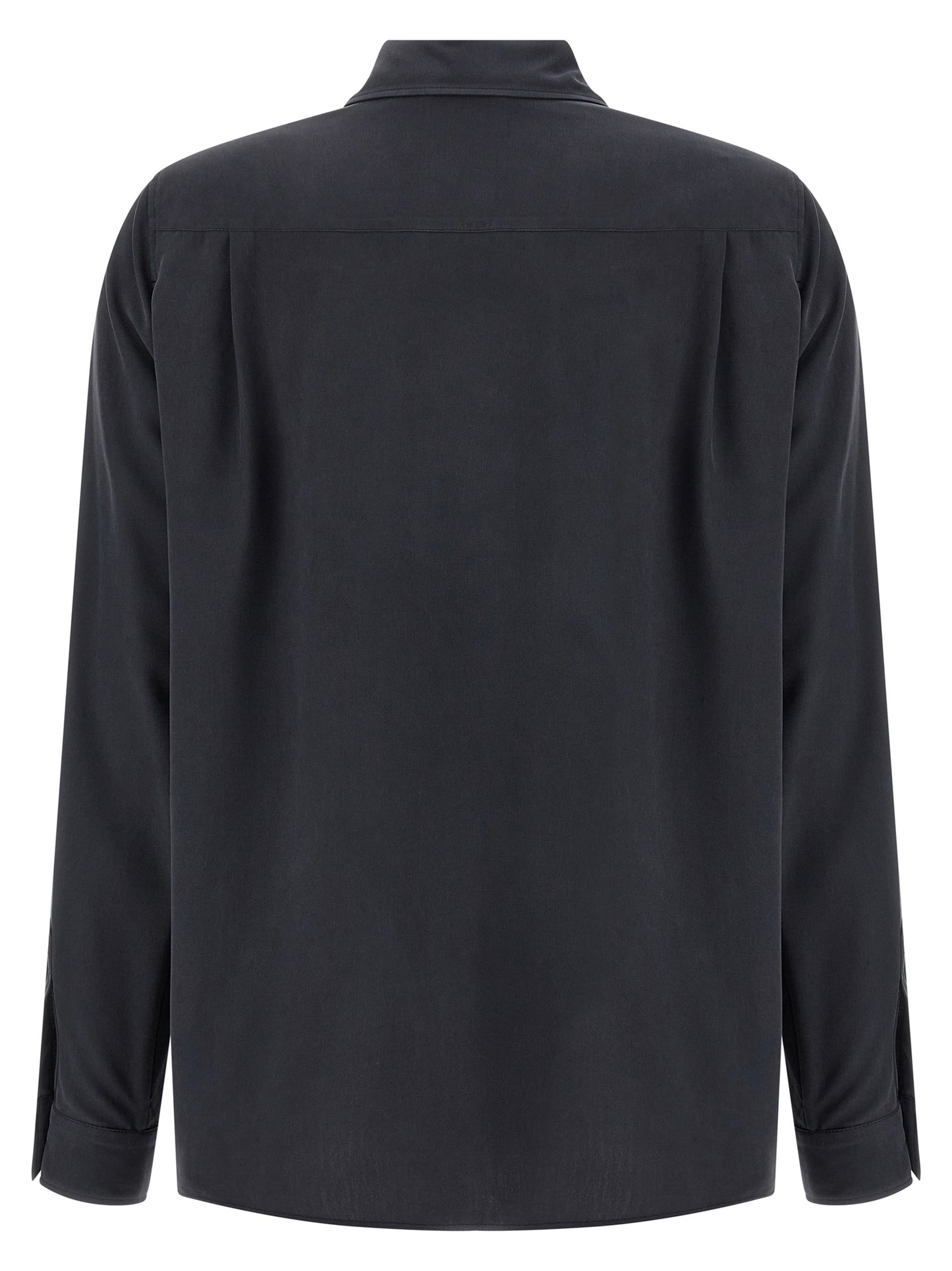 Gray Silk Blouse