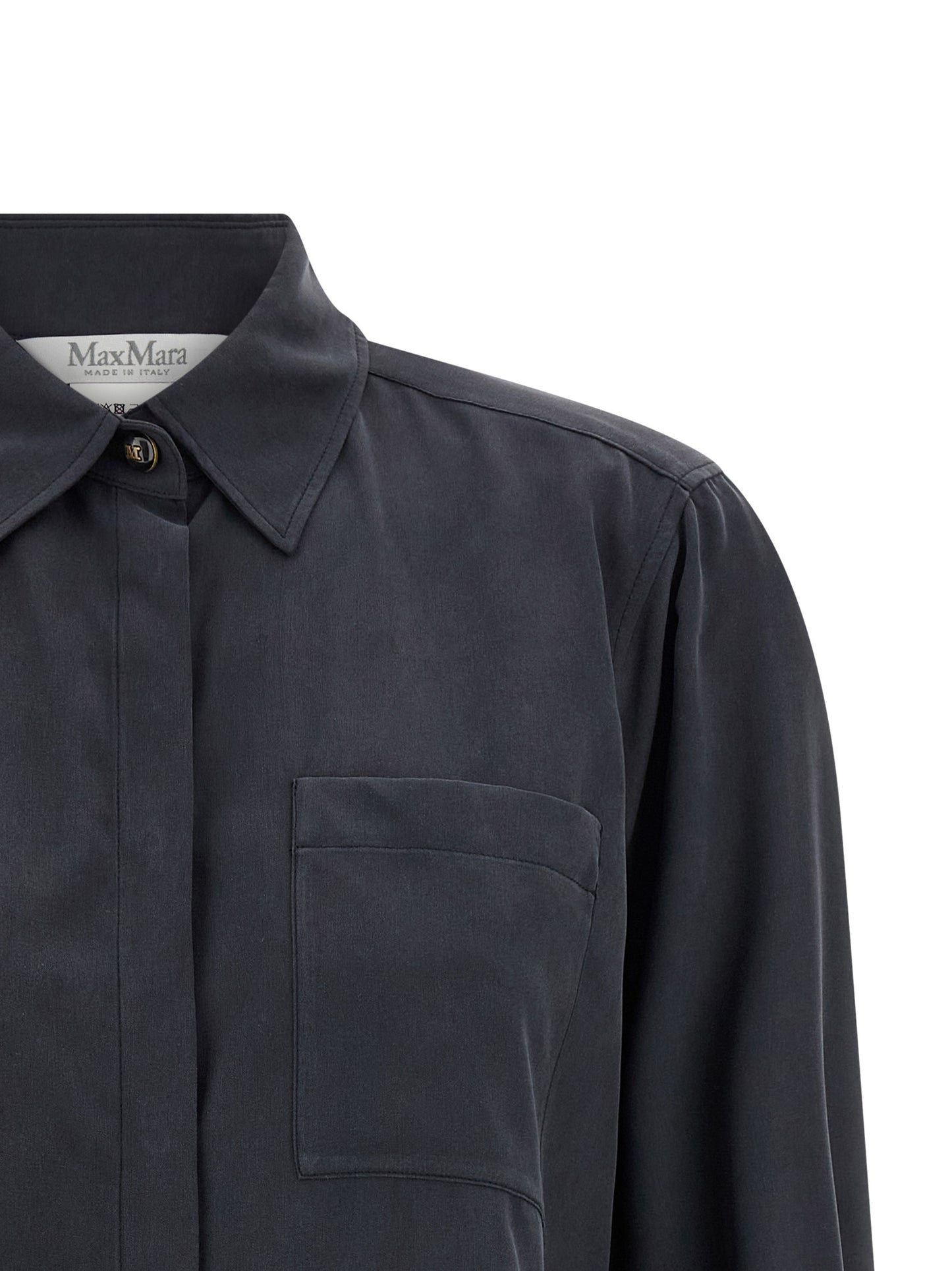 Gray Silk Blouse