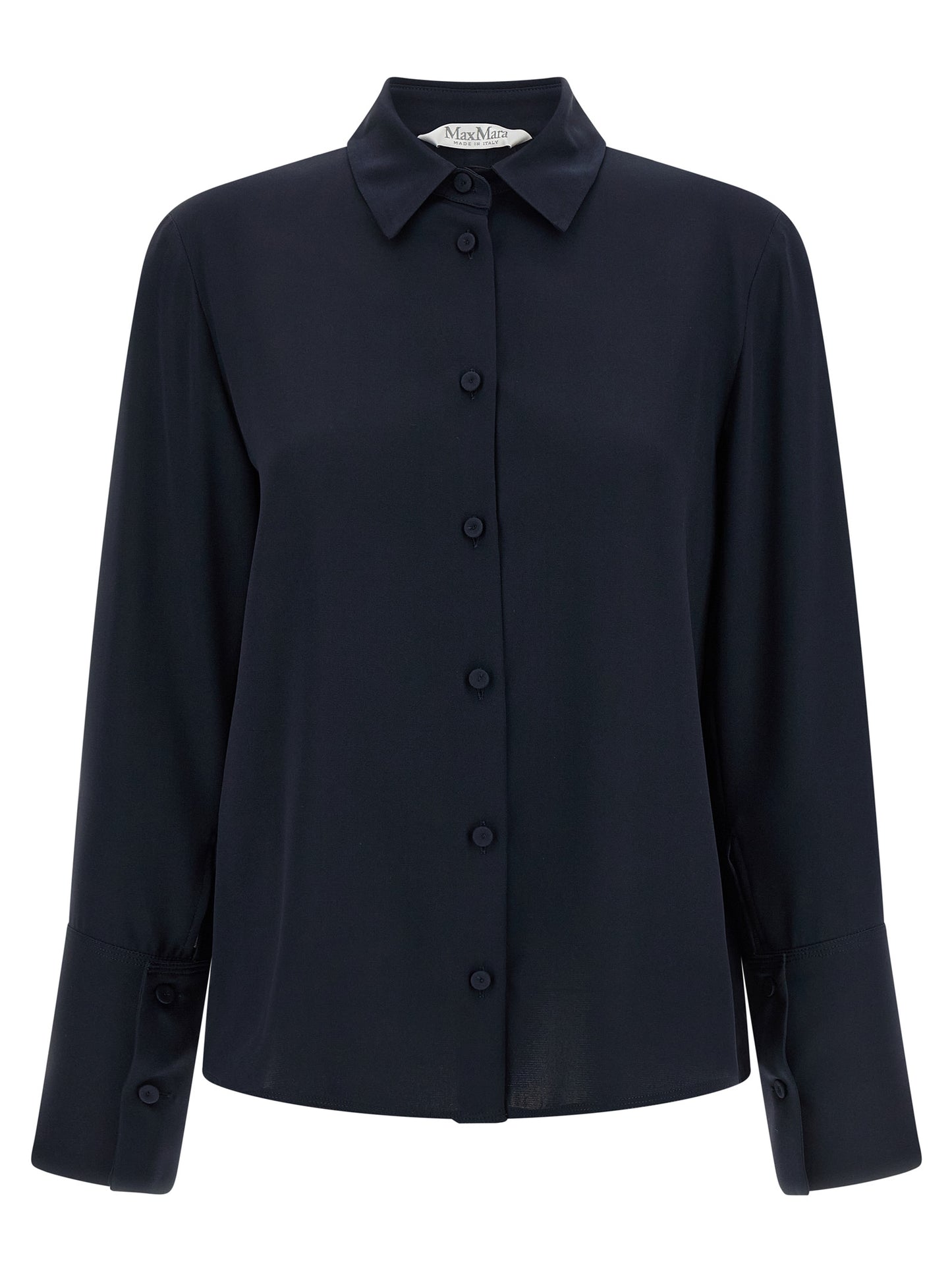 Blue Silk Blouse