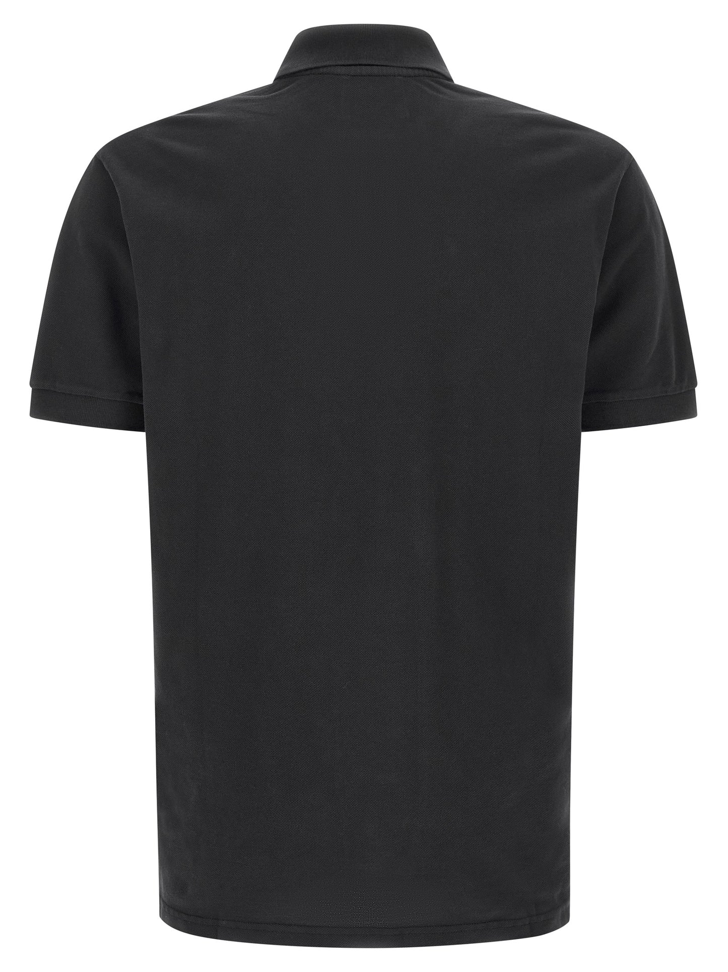 Black Cotton Polo Shirt