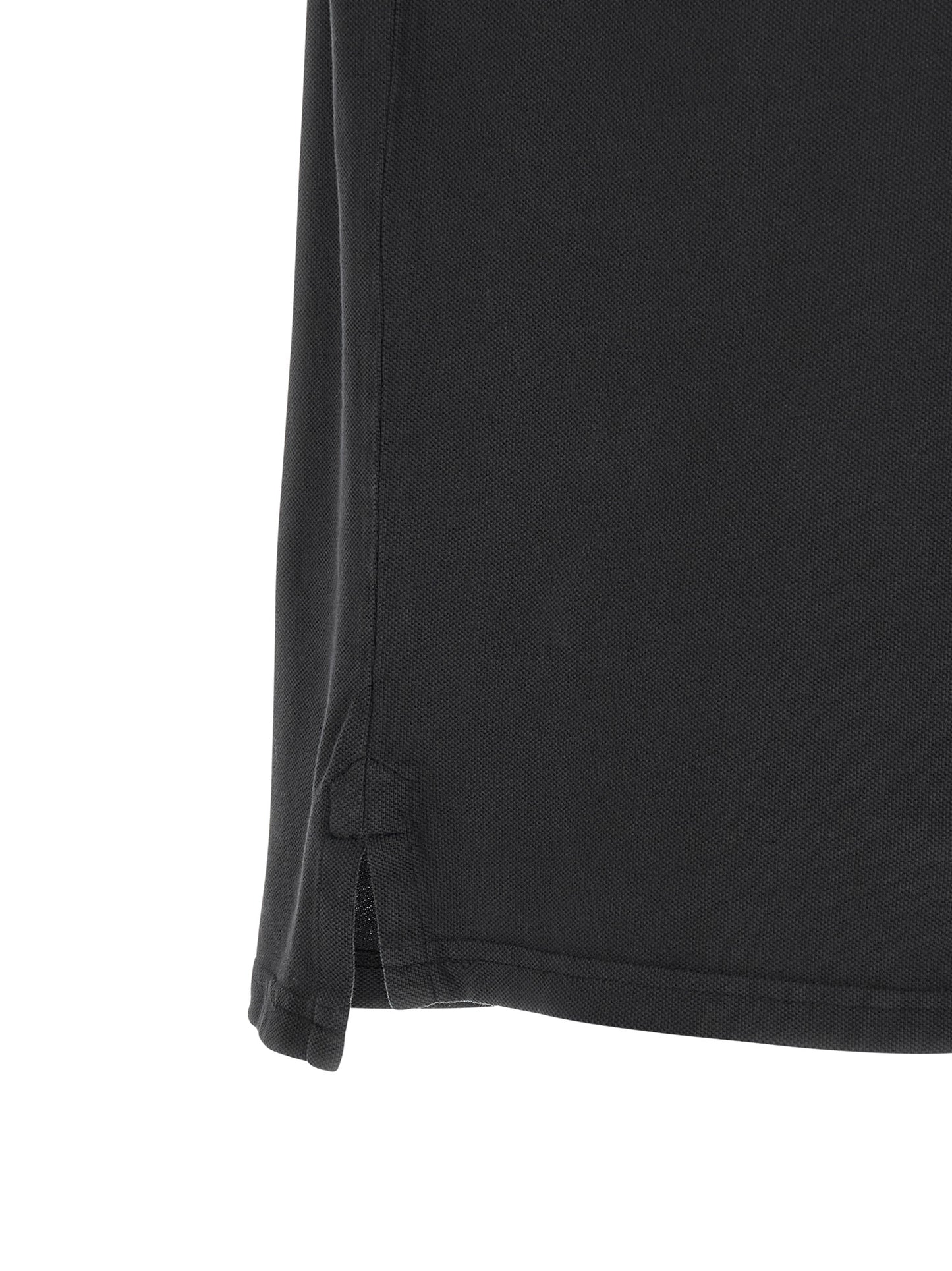 Black Cotton Polo Shirt